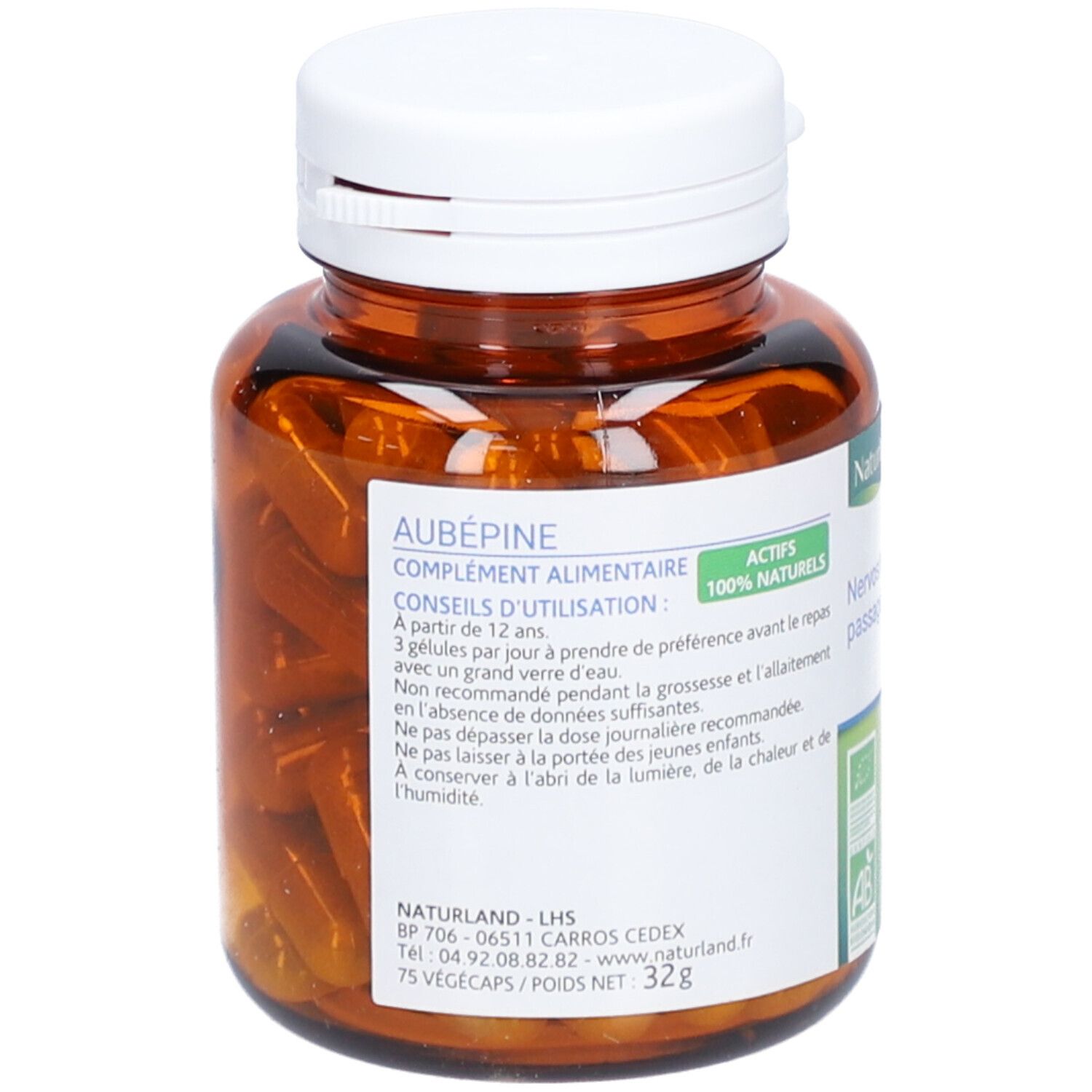 Naturland Aubépine Bio - Végécaps