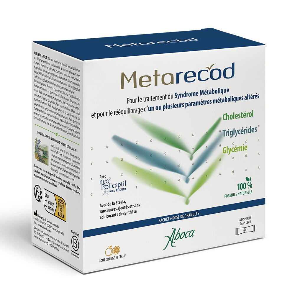 Aboca Metarecod Granulé à diluer 40 pc(s) - Redcare Pharmacie