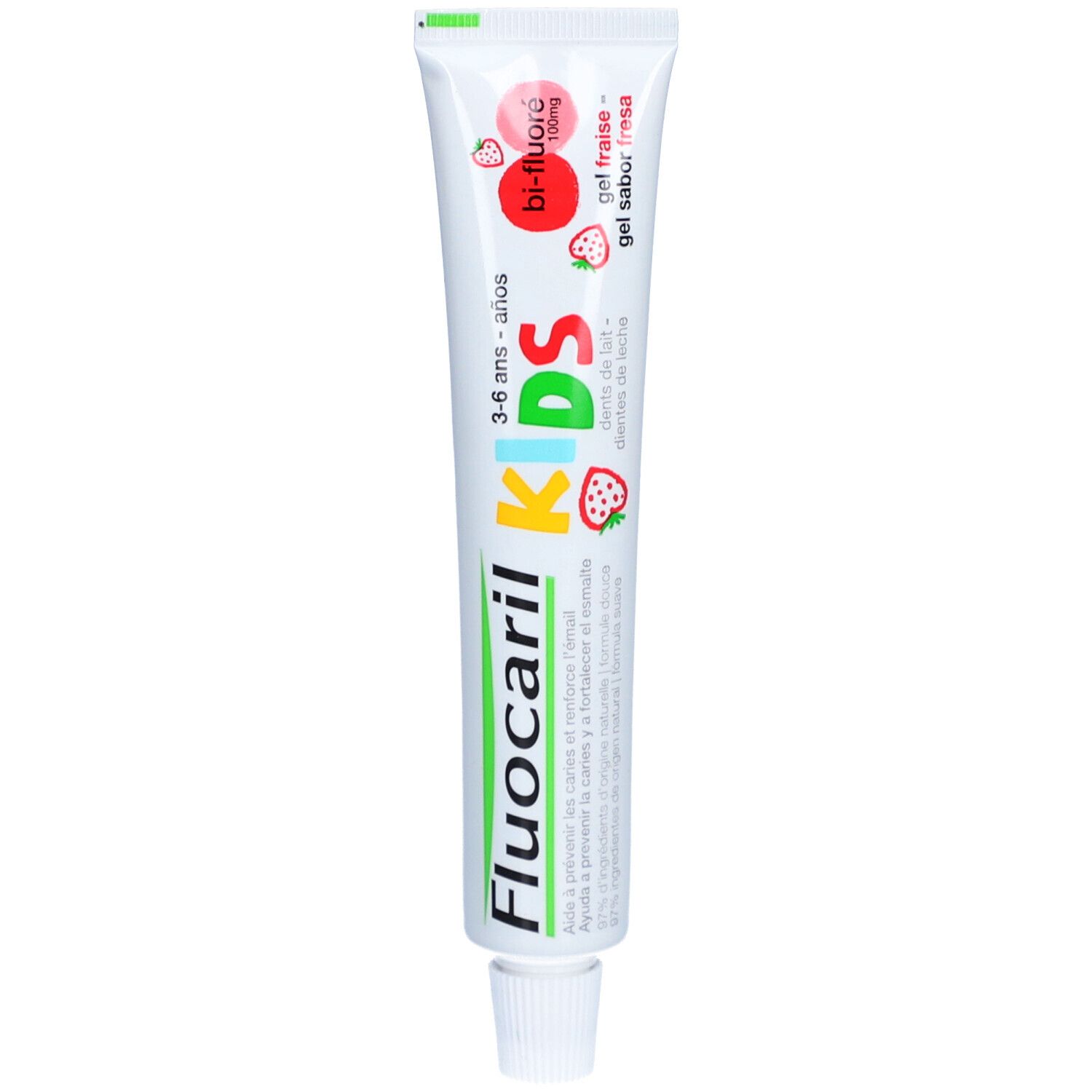 FLUOCARIL Kids 3-6 ans - Gel dentifrice bi-fluoré, goût fraise
