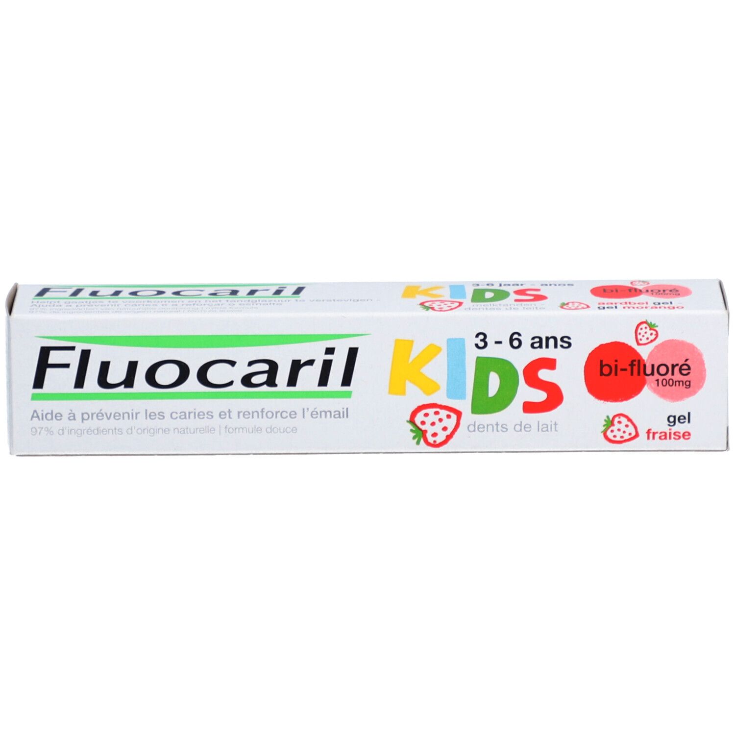FLUOCARIL Kids 3-6 ans - Gel dentifrice bi-fluoré, goût fraise