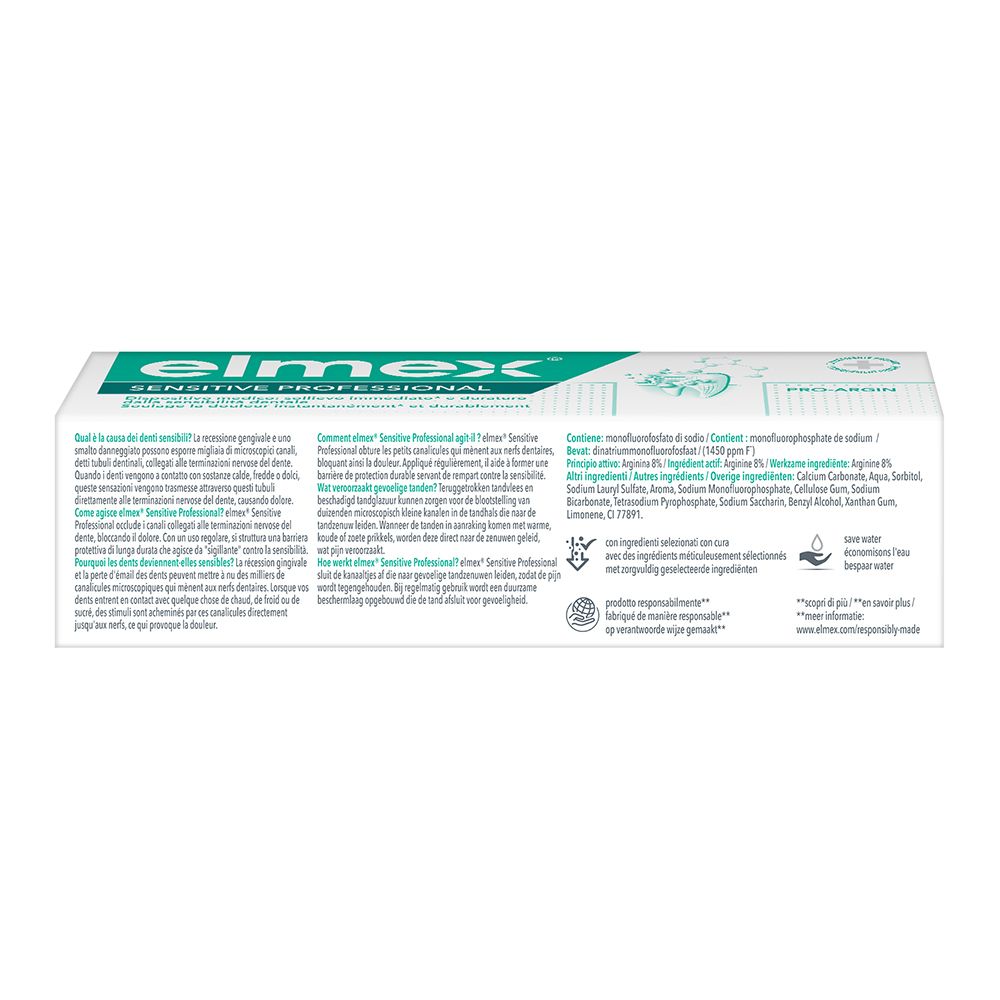 elmex® SENSITIVE PROFESSIONAL™ Dentifrice PRO-ARGIN