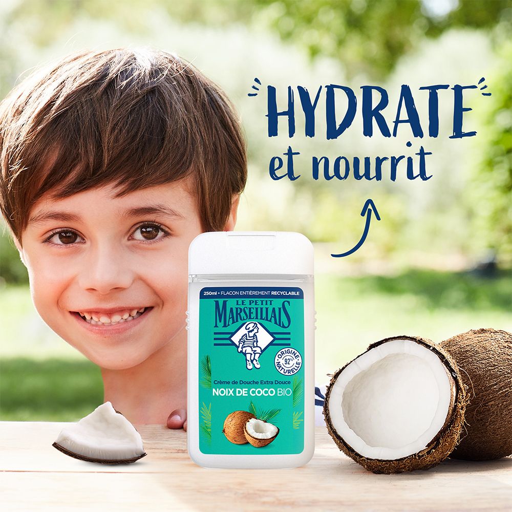 Le Petit Marseillais Douche Crème Hydratante à l'huile de Coco, 250 ml