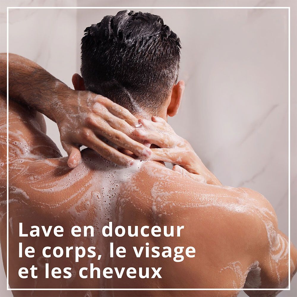 Le Petit Marseillais Gel Douche Homme Corps et Cheveux Bois D'oranger & Argan Flacon, 250 ml