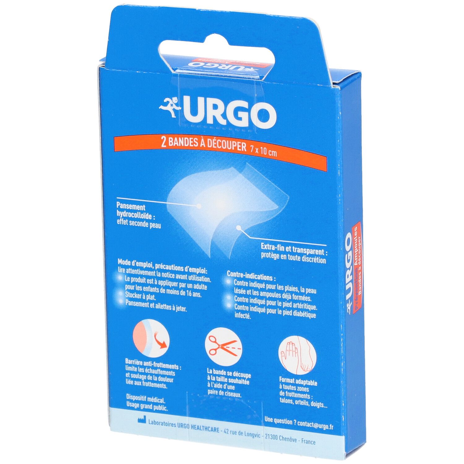 URGO Préventions ampoules, 2 bandes à découper
