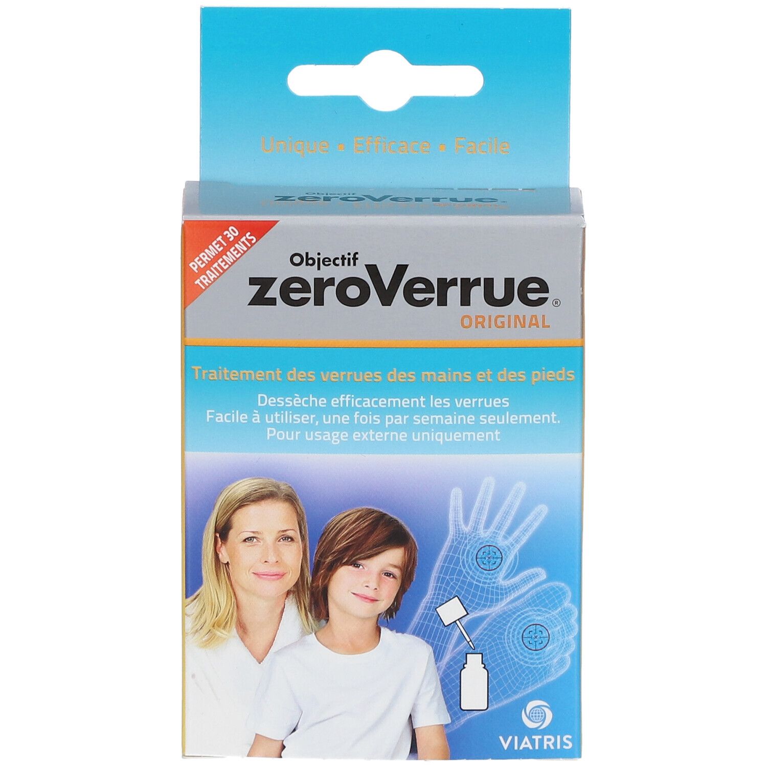 OBJECTIF ZEO VERRUE - Original - Traitement verrues des mains et pieds - Dessèche efficacement les verrues - Pinceau
