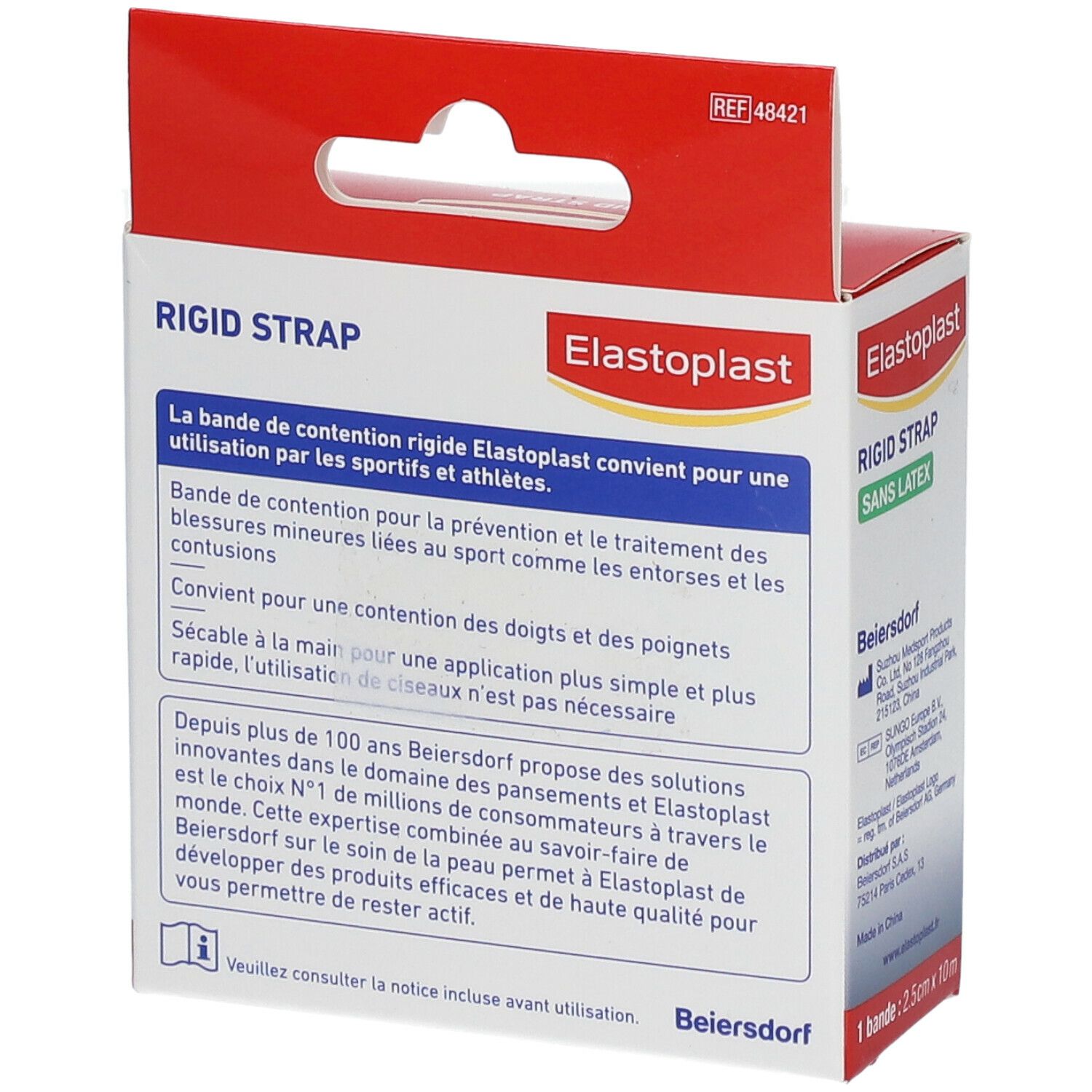 Elastoplast Rigid Strap Doigt 2,5 cm x 10 m 10 pc(s) - Redcare