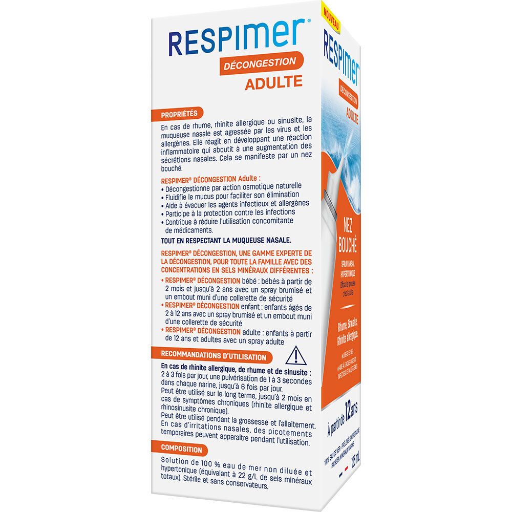Respimer Décongestion Adulte dès 12 ans 125ml