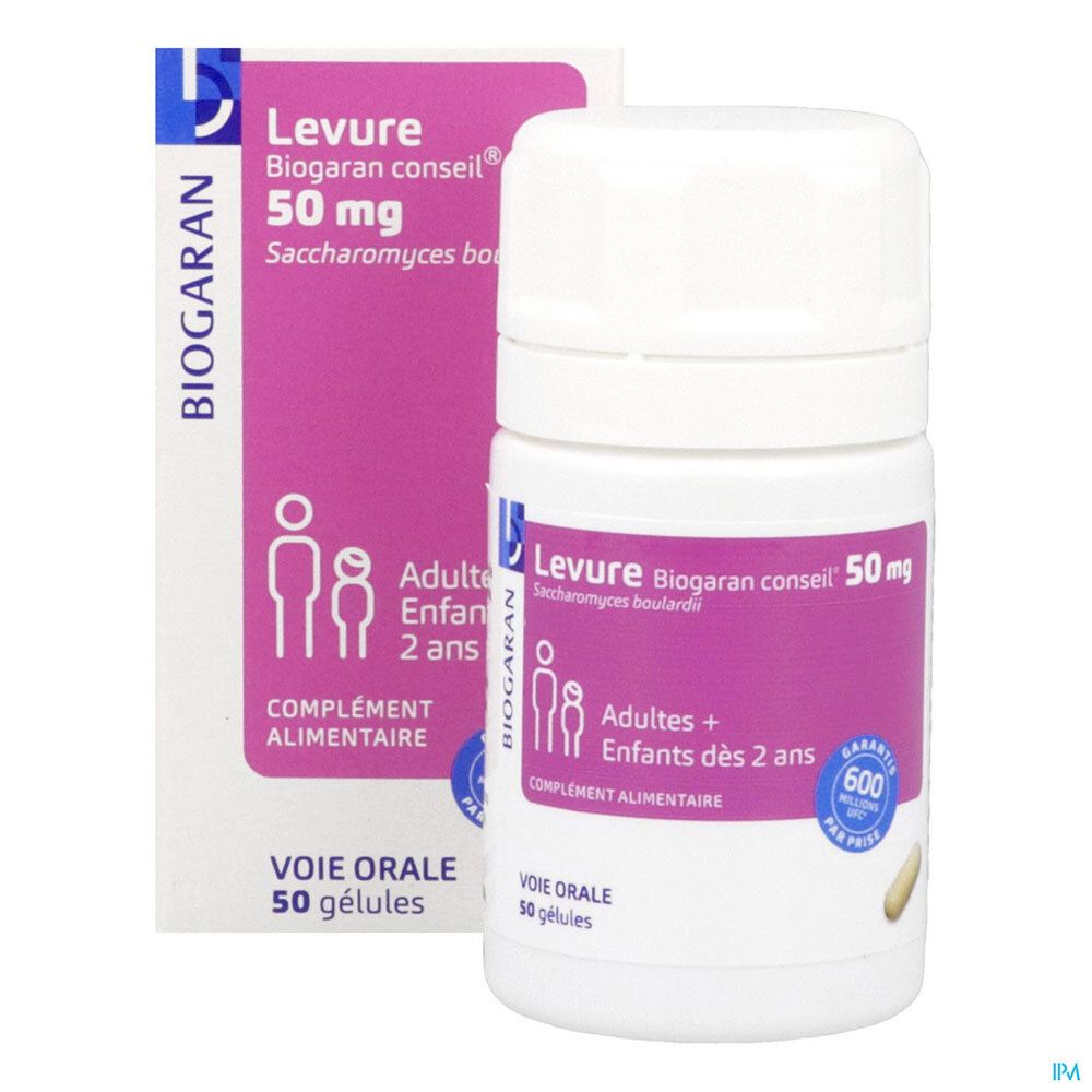 Biogaran Conseil Levure 50 mg, Gélule, complément alimentaire à base de ...