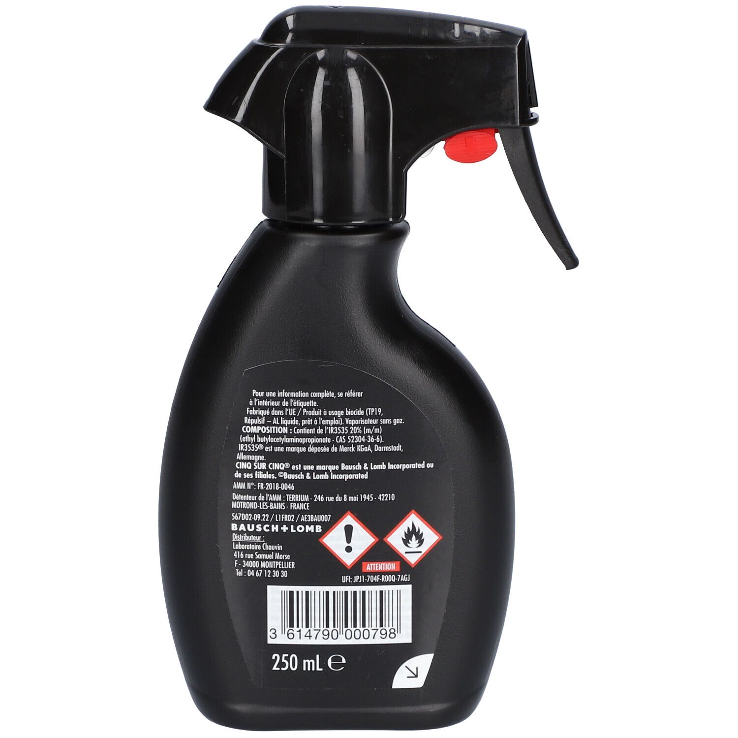 CINQ SUR CINQ Spray Tissus Anti-Moustiques