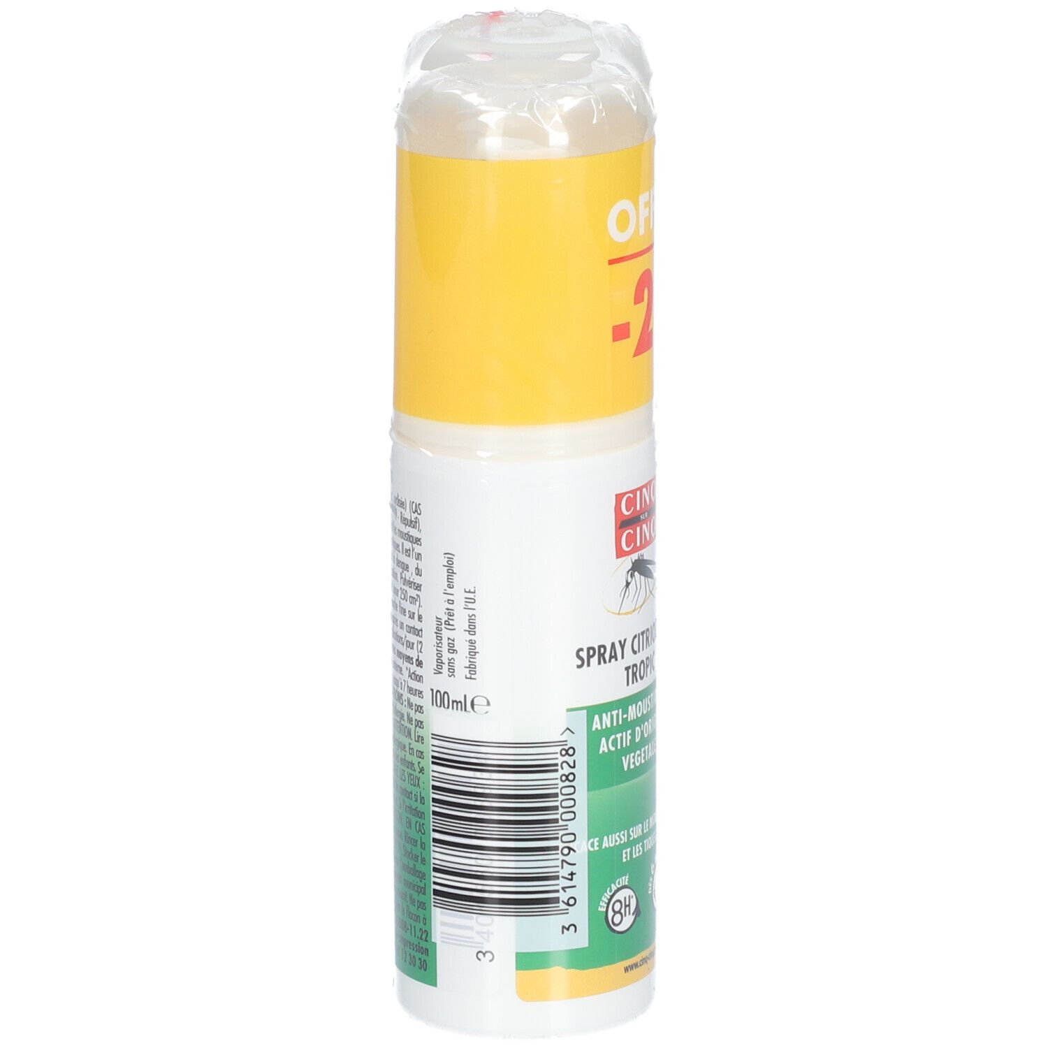 CINQ SUR CINQ Lot De 2 Spray Anti-Moustiques Citriodora  - Actifs d'Origine Végétal