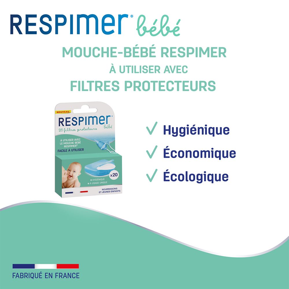 Respimer Filtres Protecteurs Pour Mouche Bébé 20 unités