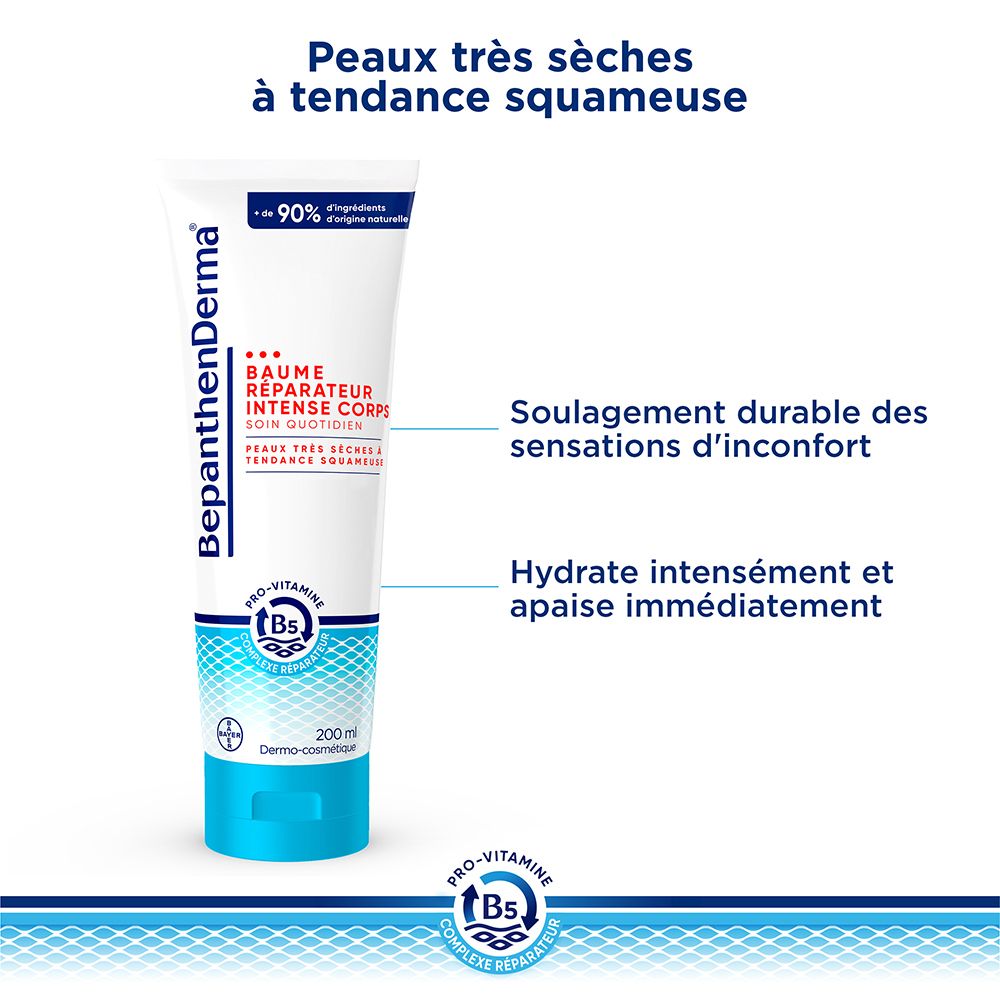 BepanthenDerma® Baume Réparateur Intense Corps Peau Très sèches à tendance squameuse