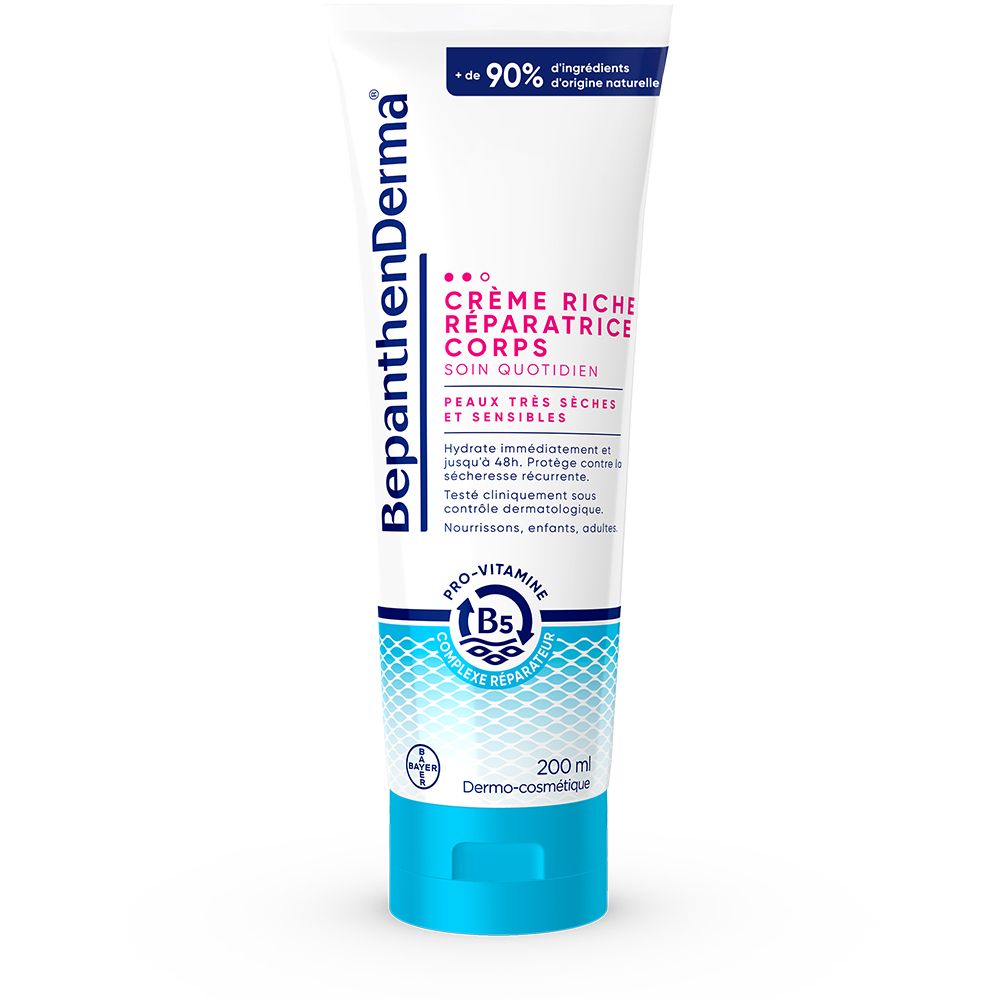 BepanthenDerma® Crème Riche Réparatrice Corps Peaux Très Sèches et Sensibles