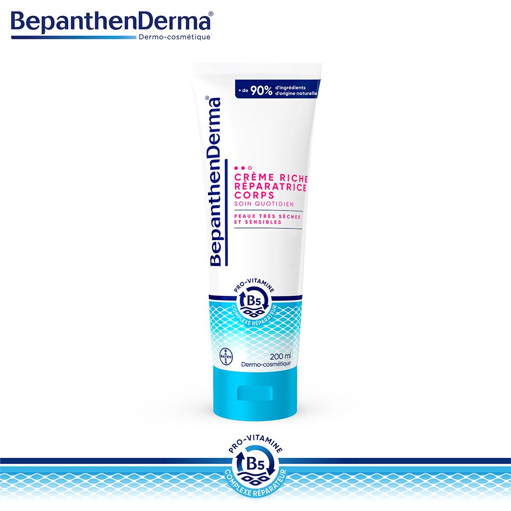 BepanthenDerma® Crème Riche Réparatrice Corps Peaux Très Sèches et Sensibles