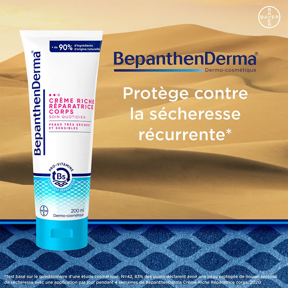 BepanthenDerma® Crème Riche Réparatrice Corps Peaux Très Sèches et Sensibles