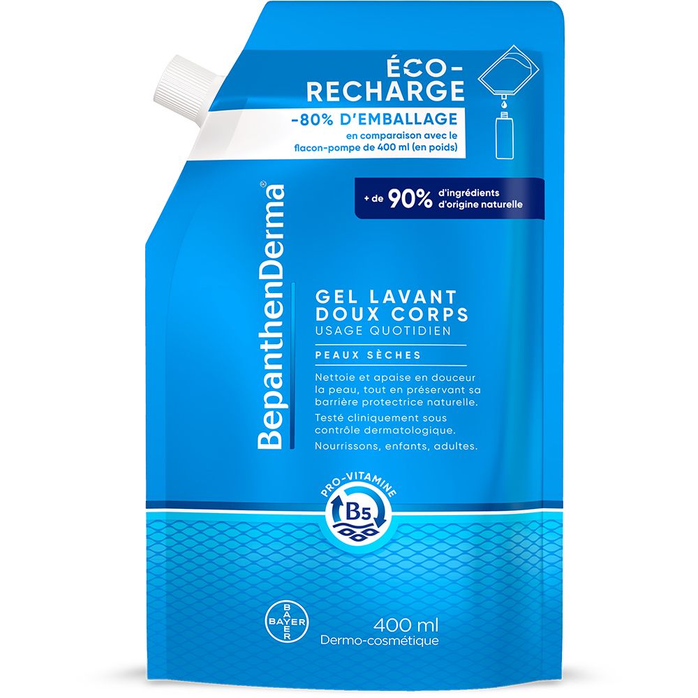 BepanthenDerma® Gel Lavant Doux Corps Peaux Sèches et Sensibles