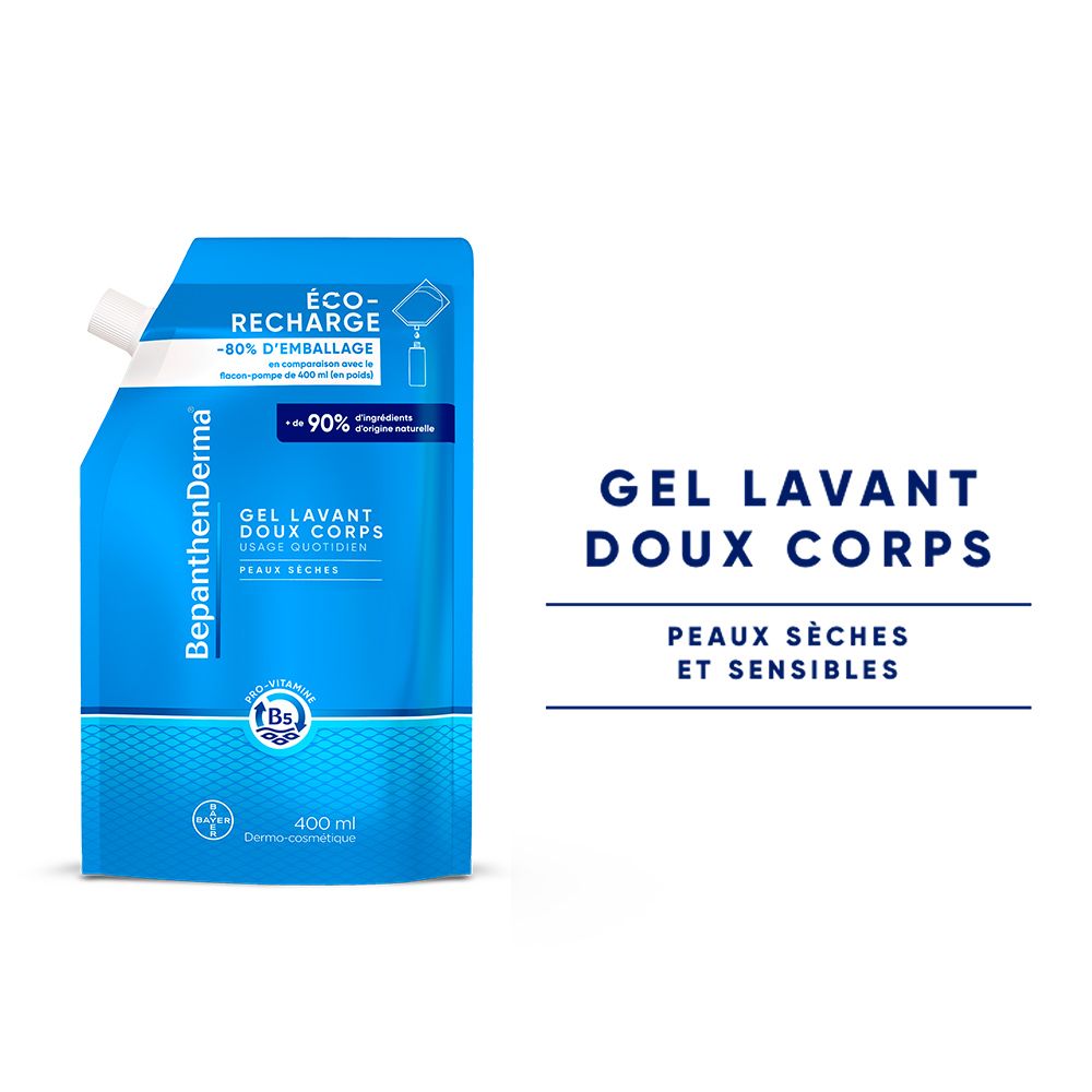 BepanthenDerma® Gel Lavant Doux Corps Peaux Sèches et Sensibles