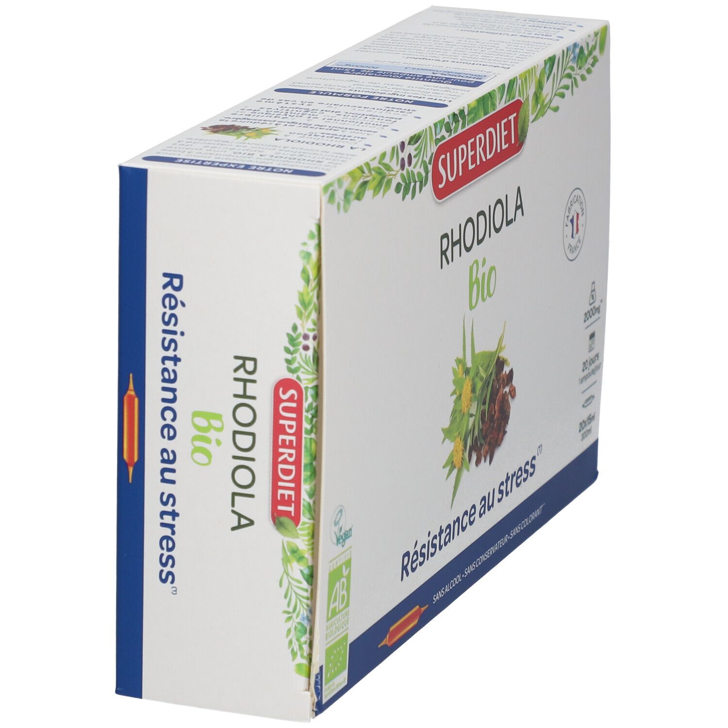 SUPER DIET Rhodiola BIO Ampoule