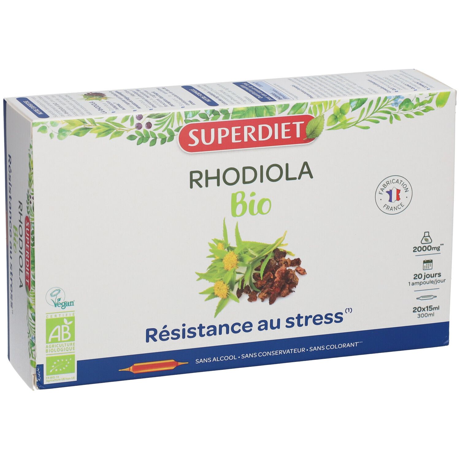 SUPER DIET Rhodiola BIO Ampoule