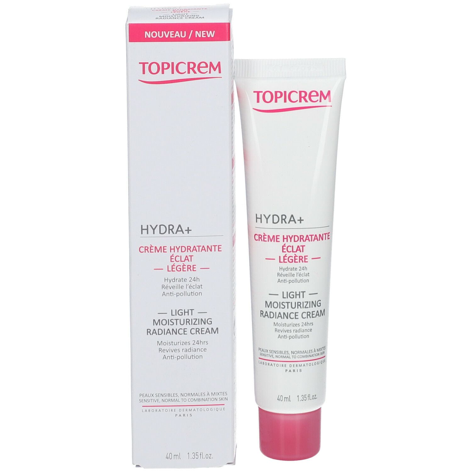 TOPICREM HYDRA+ Crème Hydratante Éclat Légère