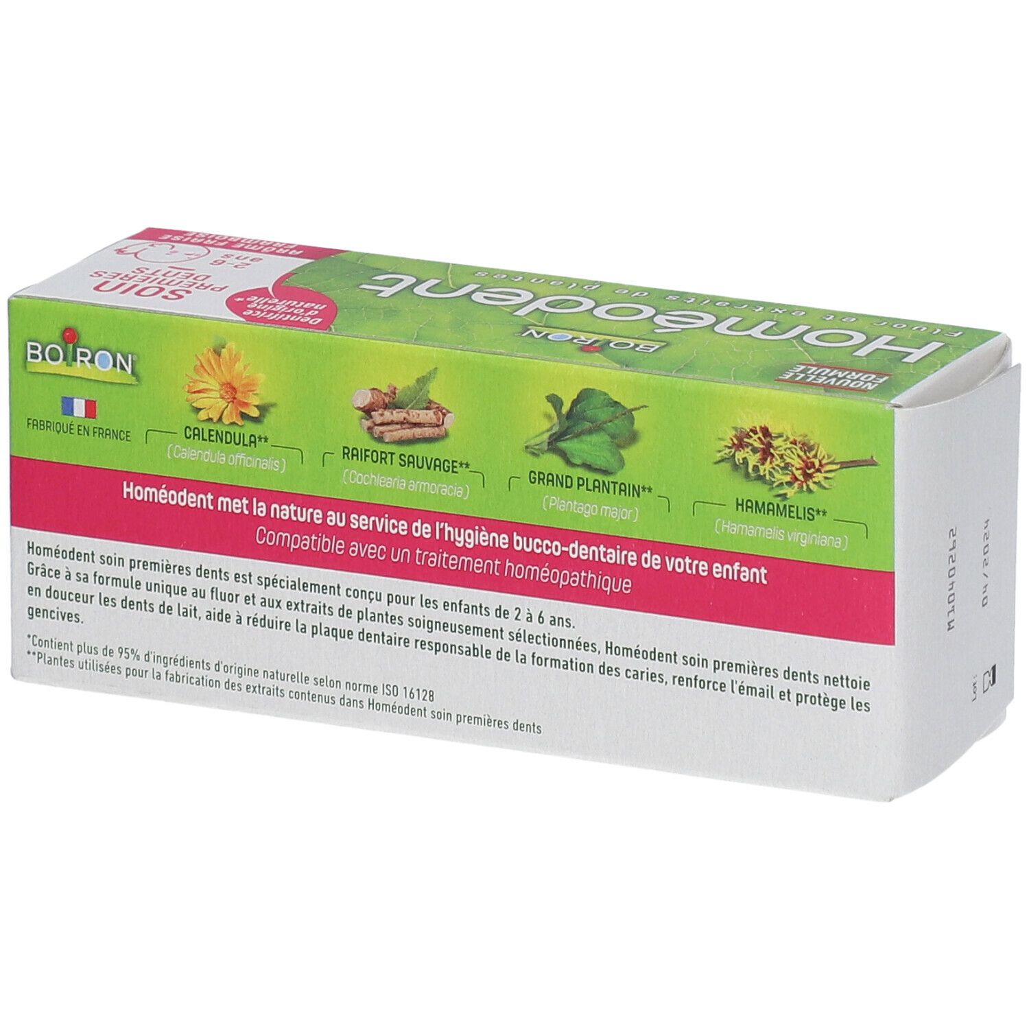 BOIRON® Homéodent Soin Premières Dents, Gel dentifrice arôme fraise/framboise