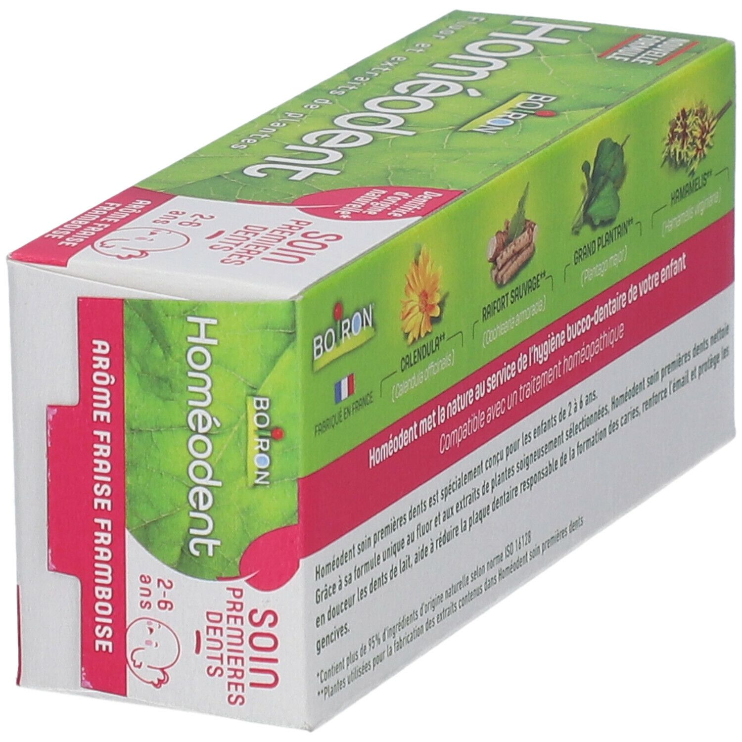 BOIRON® Homéodent Soin Premières Dents, Gel dentifrice arôme fraise/framboise