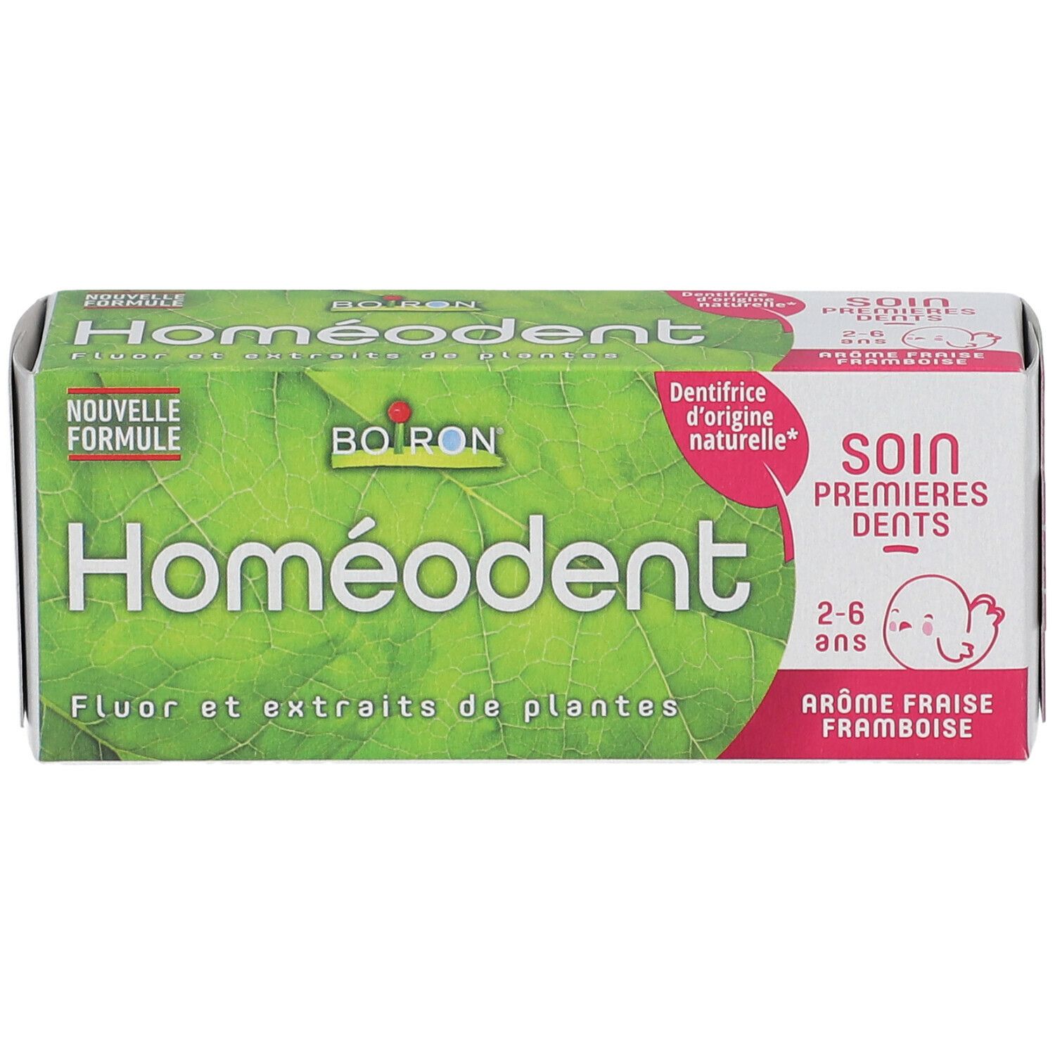 BOIRON® Homéodent Soin Premières Dents, Gel dentifrice arôme fraise/framboise