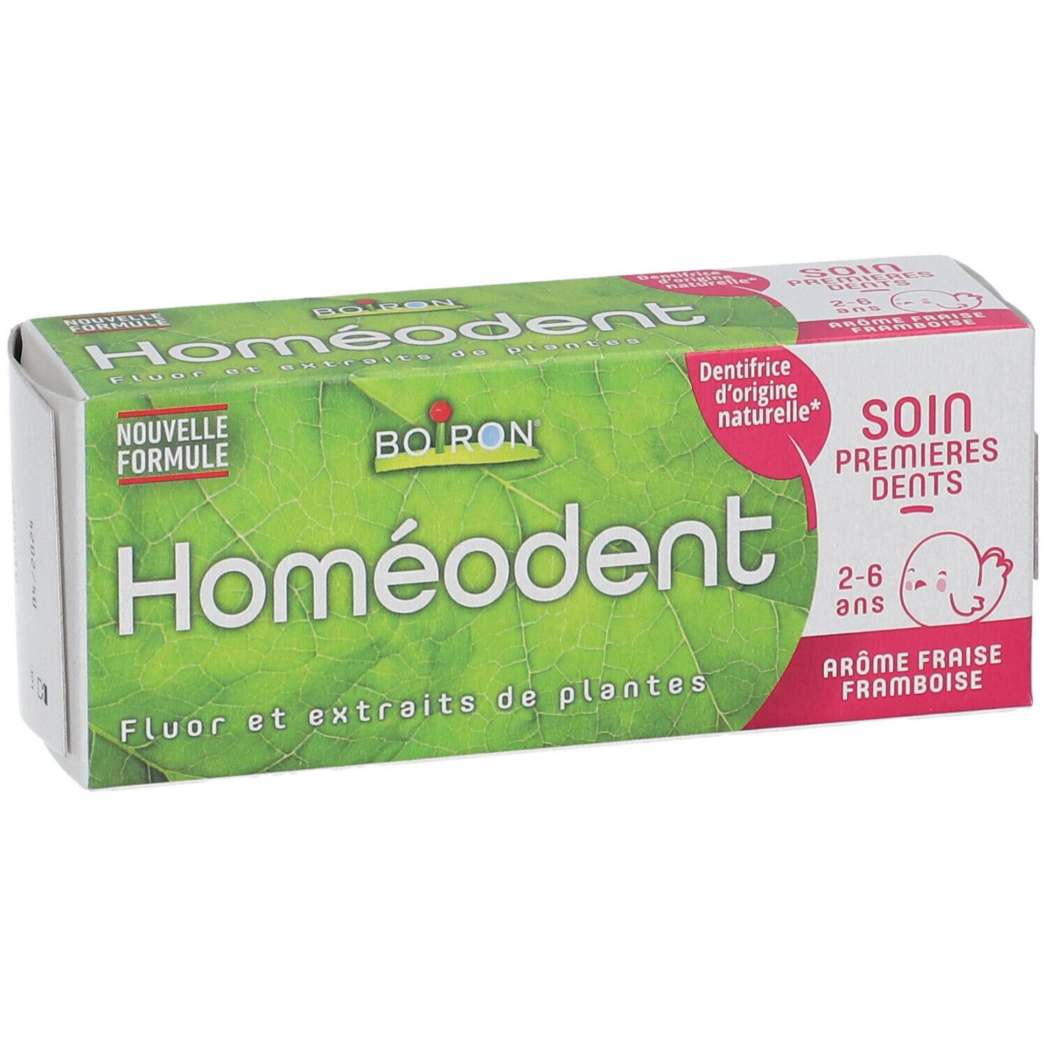 BOIRON® Homéodent Soin Premières Dents, Gel dentifrice arôme fraise/framboise