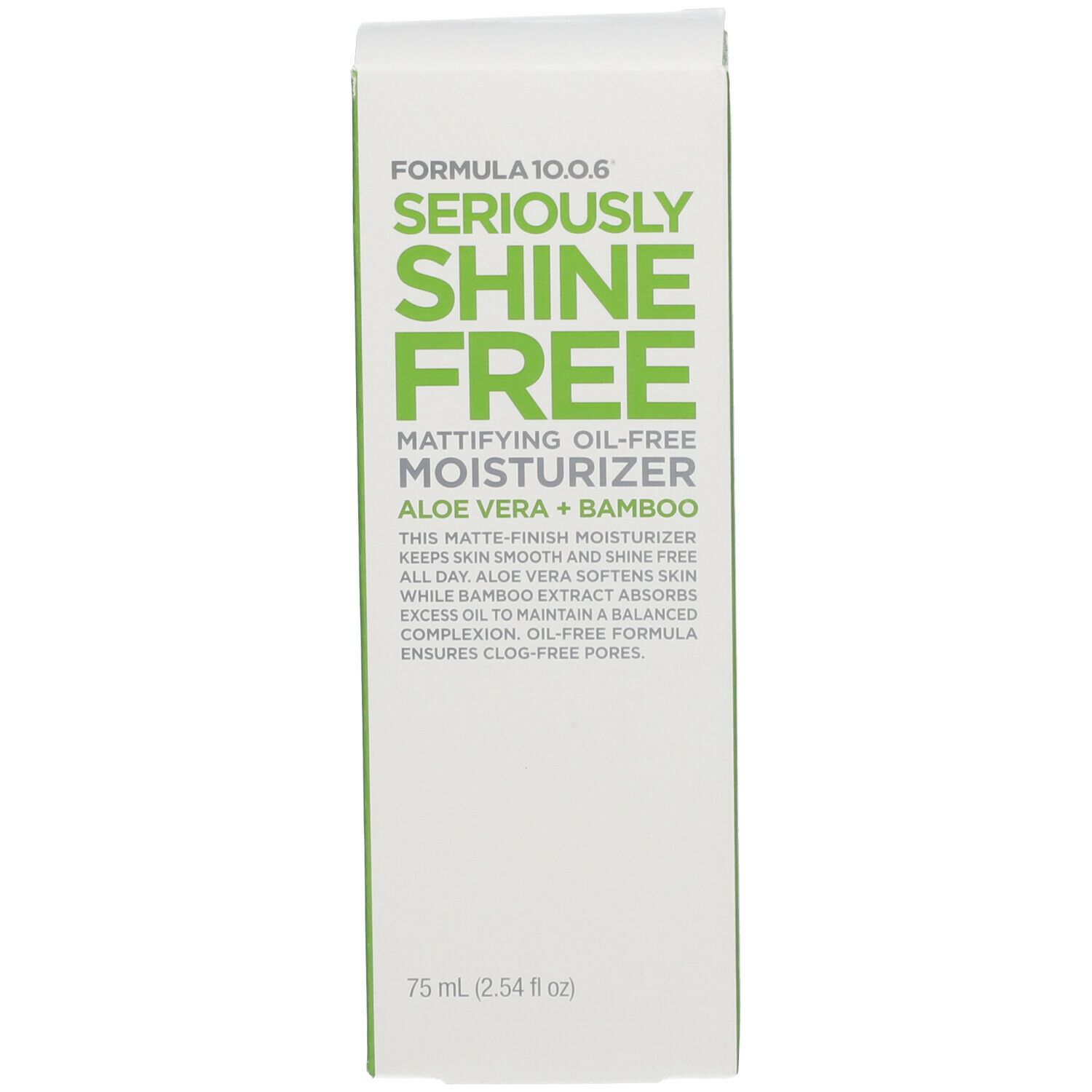 FORMULA 10.0.6® Seriously Shine Free Crème Hydratante Matifiante sans Huile