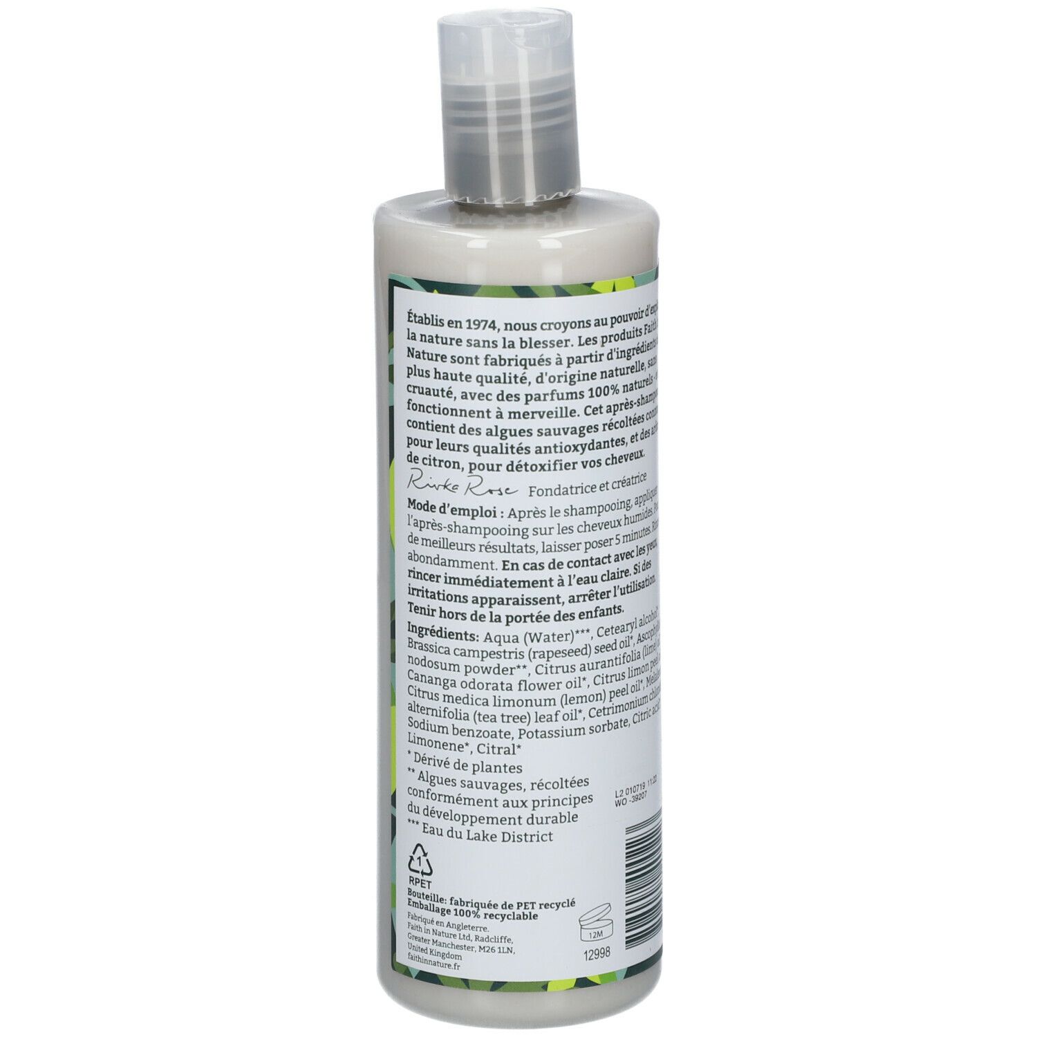 FAITH® IN NATURE Après-Shampoing Détoxifiant aux Algues & Agrumes