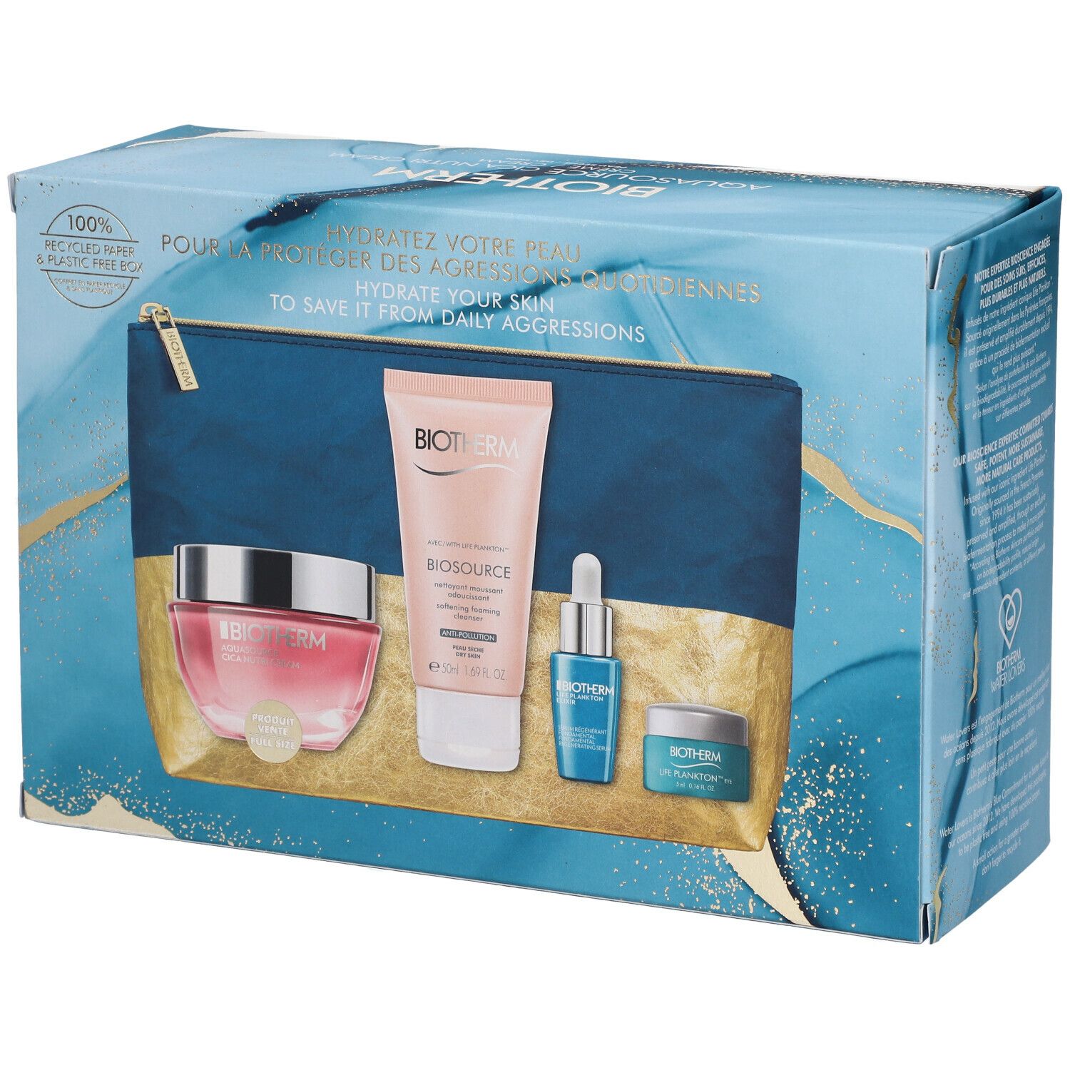 BIOTHERM Coffret Noël Aquasource Cica Nutri Crème super hydratante riche