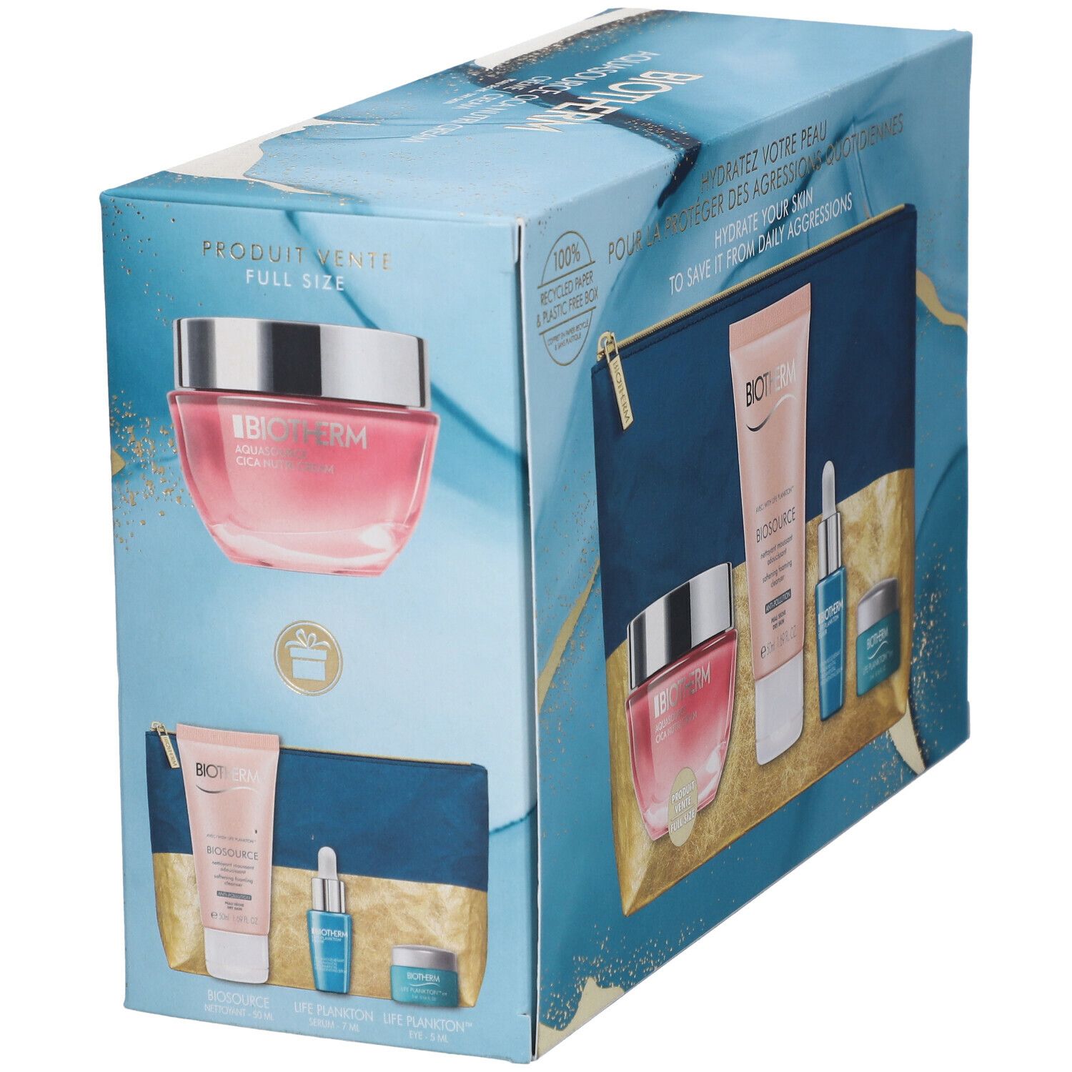BIOTHERM Coffret Noël Aquasource Cica Nutri Crème super hydratante riche