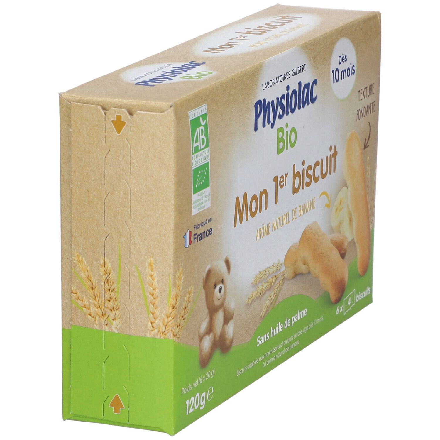 Physiolac Bio Mon 1er Biscuit Banane Dès 10 mois