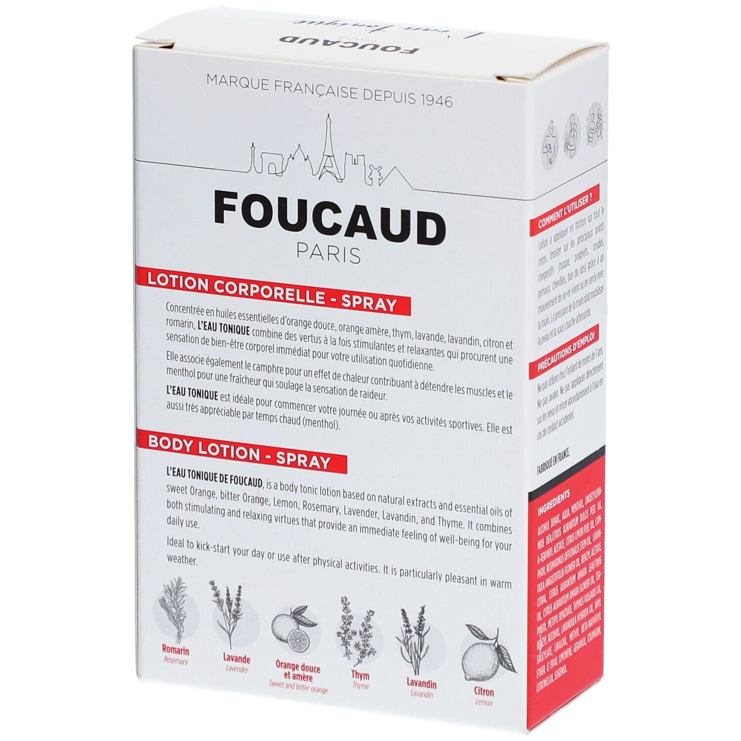 FOUCAUD® L’eau Tonique Lotion corporelle en Spray