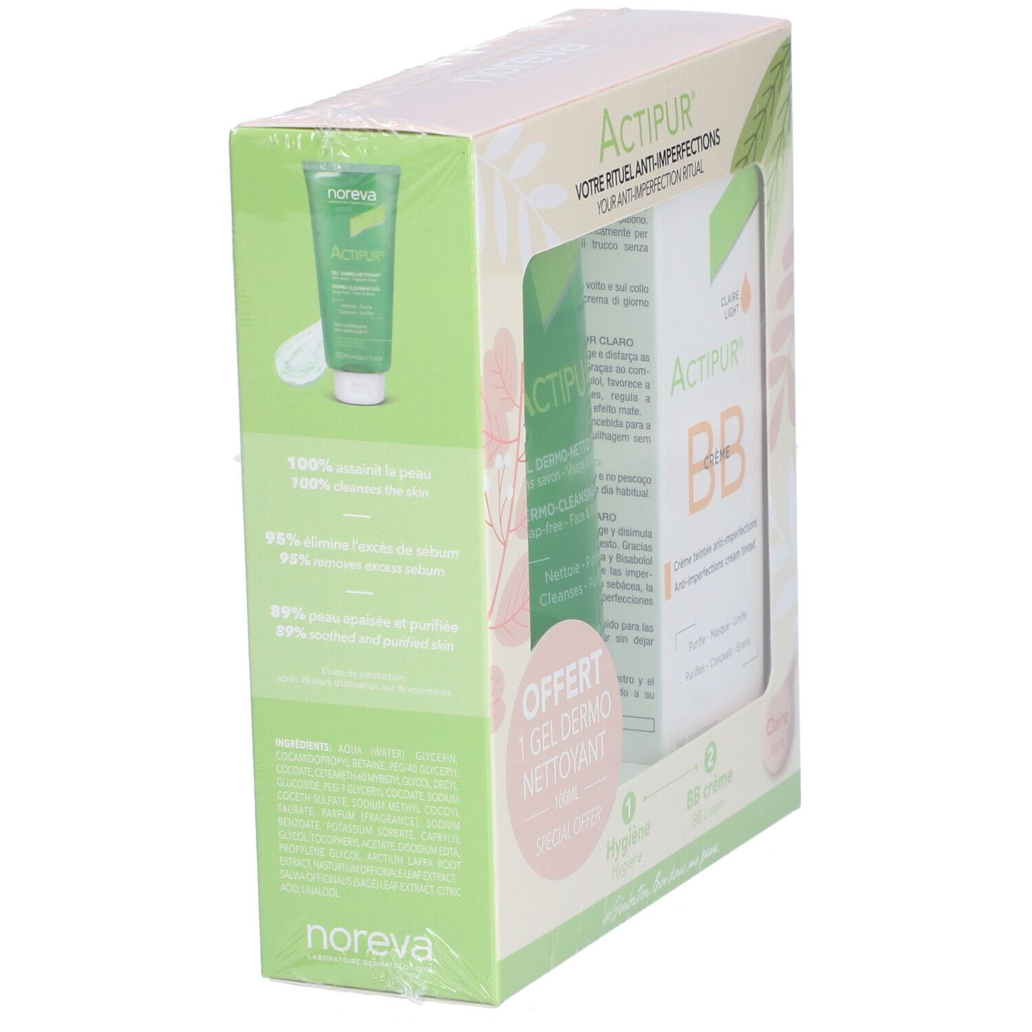 ACTIPUR BB CR TEINT CLAIR 30ML+OFF