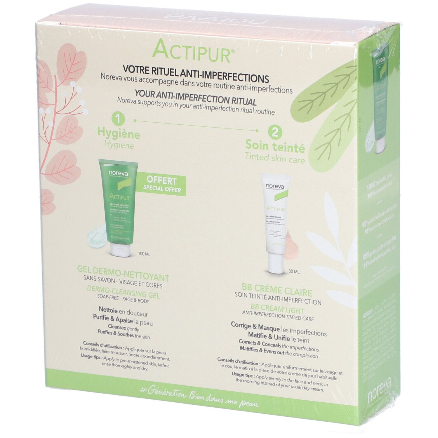 ACTIPUR BB CR TEINT CLAIR 30ML+OFF