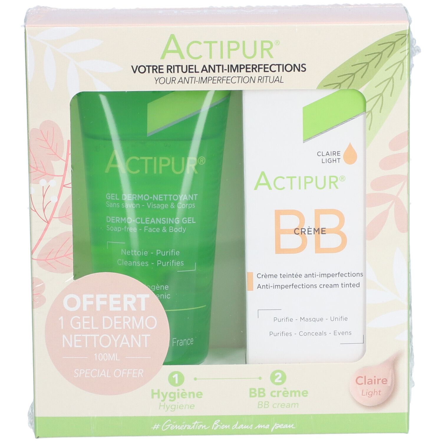 ACTIPUR BB CR TEINT CLAIR 30ML+OFF