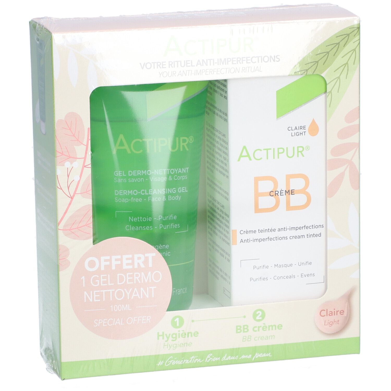 ACTIPUR BB CR TEINT CLAIR 30ML+OFF