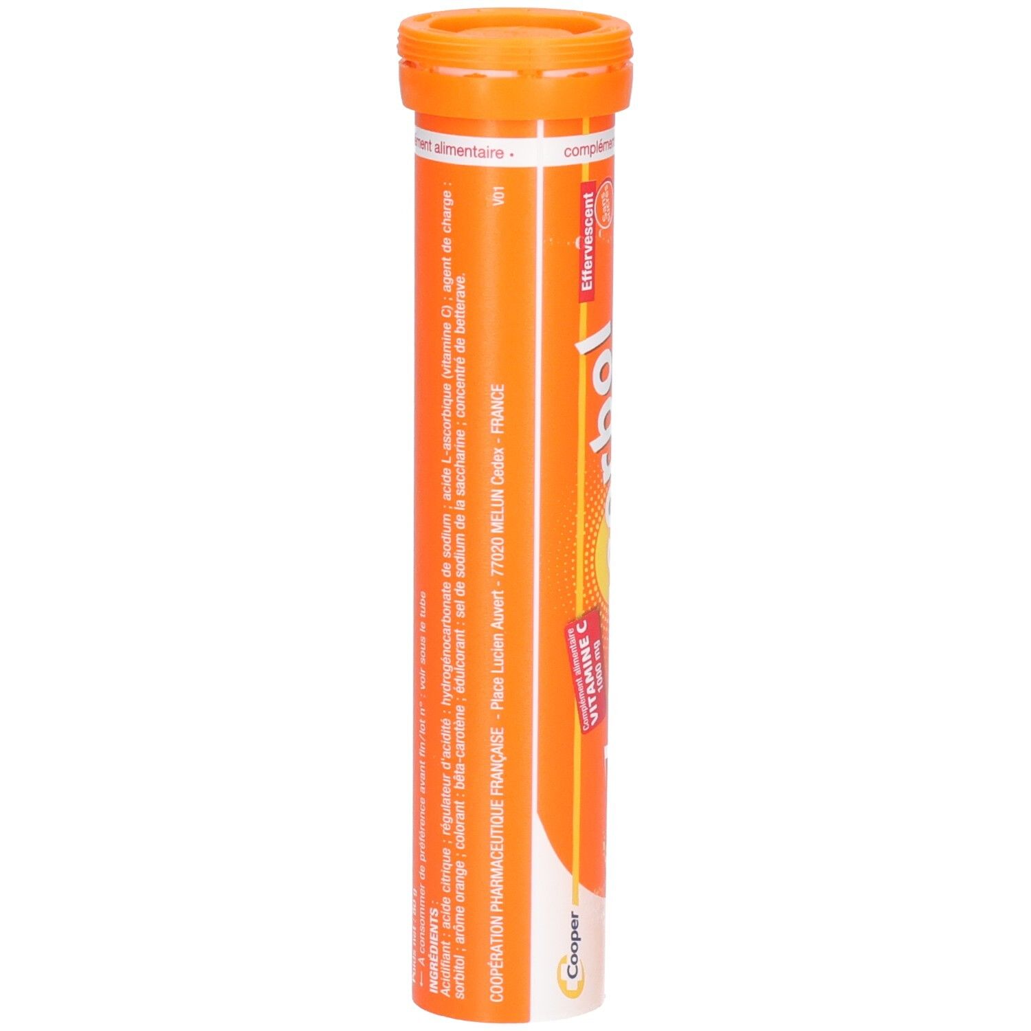 VITASCORBOL - Complément alimentaire à base de vitamine C 1000 mg - Fatigue et système immunitaire - Programme 20 jours - 20 comprimés effervescents