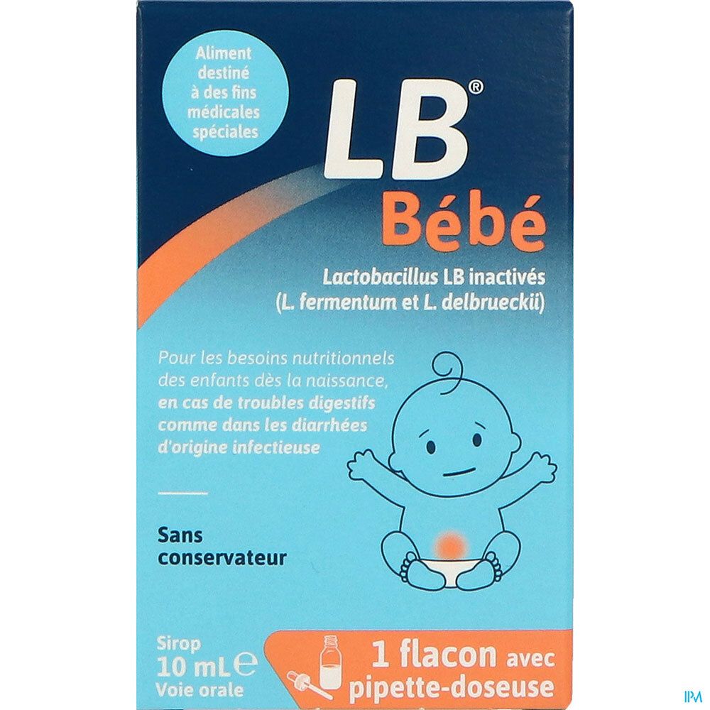 LB Bébé Sirop, Denrée alimentaire destinée à des fins médicales spéciales, fl 10 ml