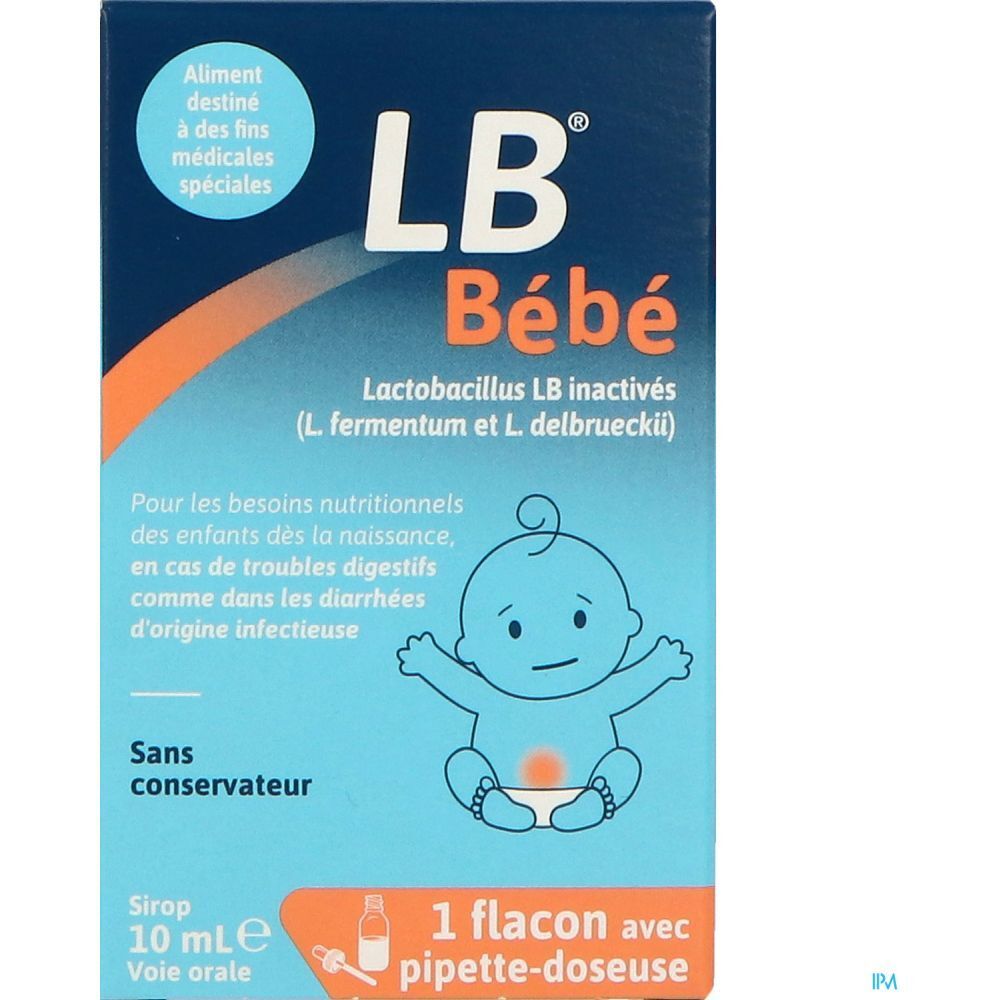 LB Bébé Sirop, Denrée alimentaire destinée à des fins médicales spéciales, fl 10 ml
