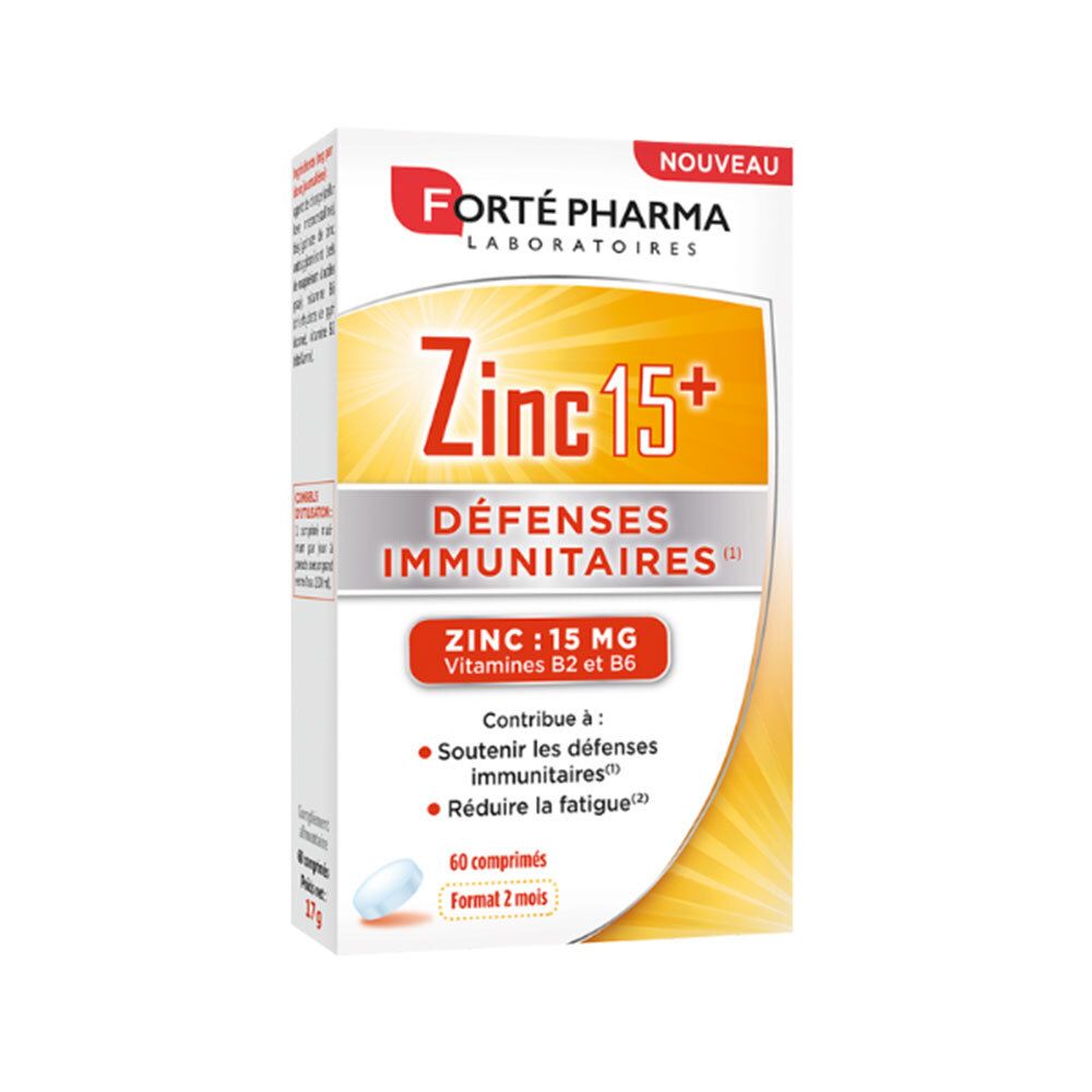 Forté Pharma Zinc 15+ Défenses Immunitaires