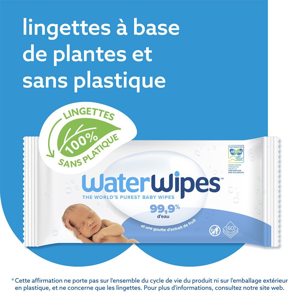 WaterWipes® Lingettes Imprégnées
