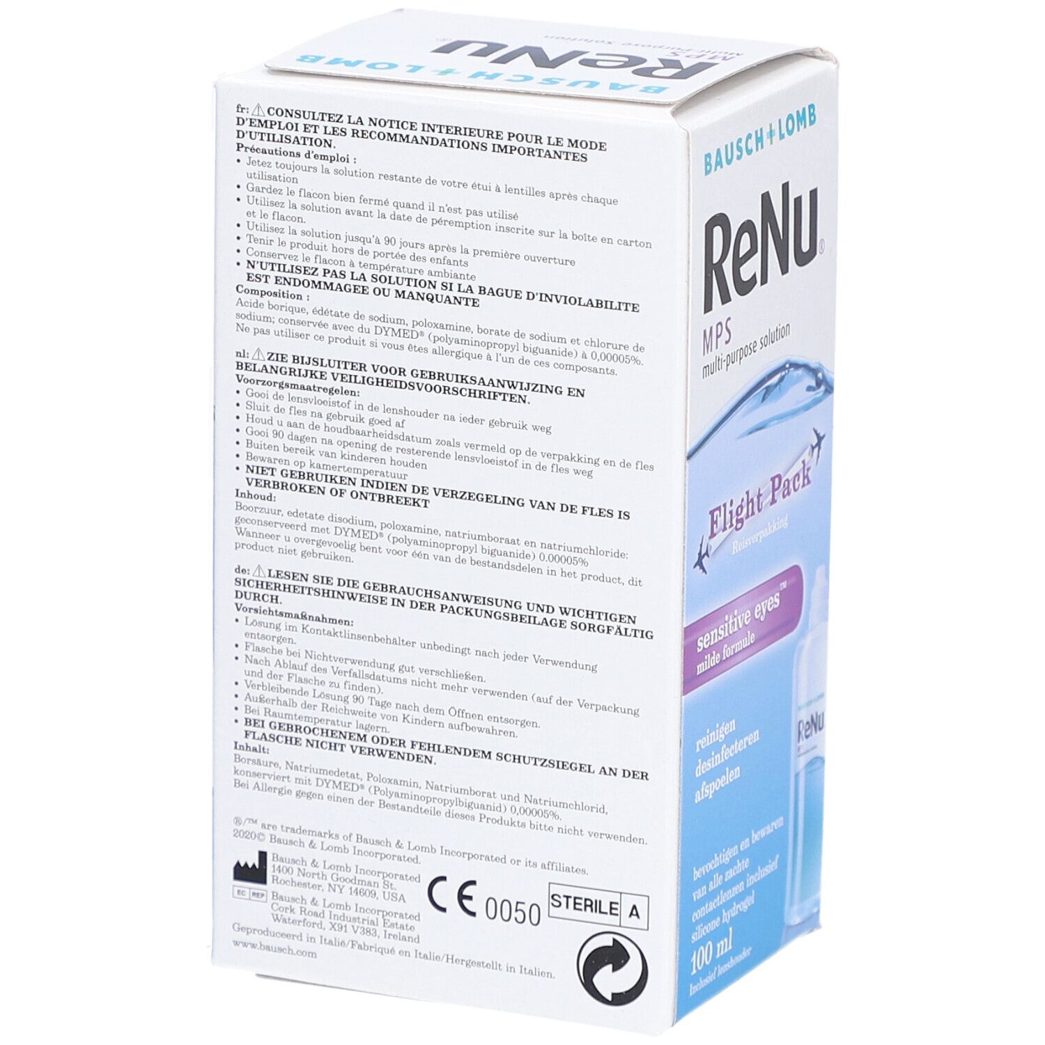 ReNu MPS Solution Multifonctions Pour Lentilles de Contact Souples 100ml