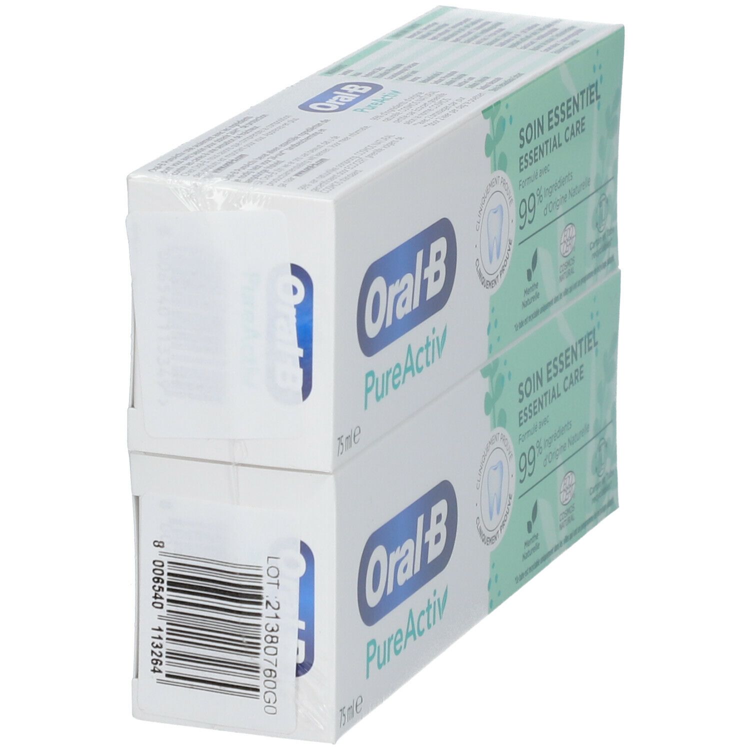 Oral-B PureActiv Soin Essentiel Dentifrice