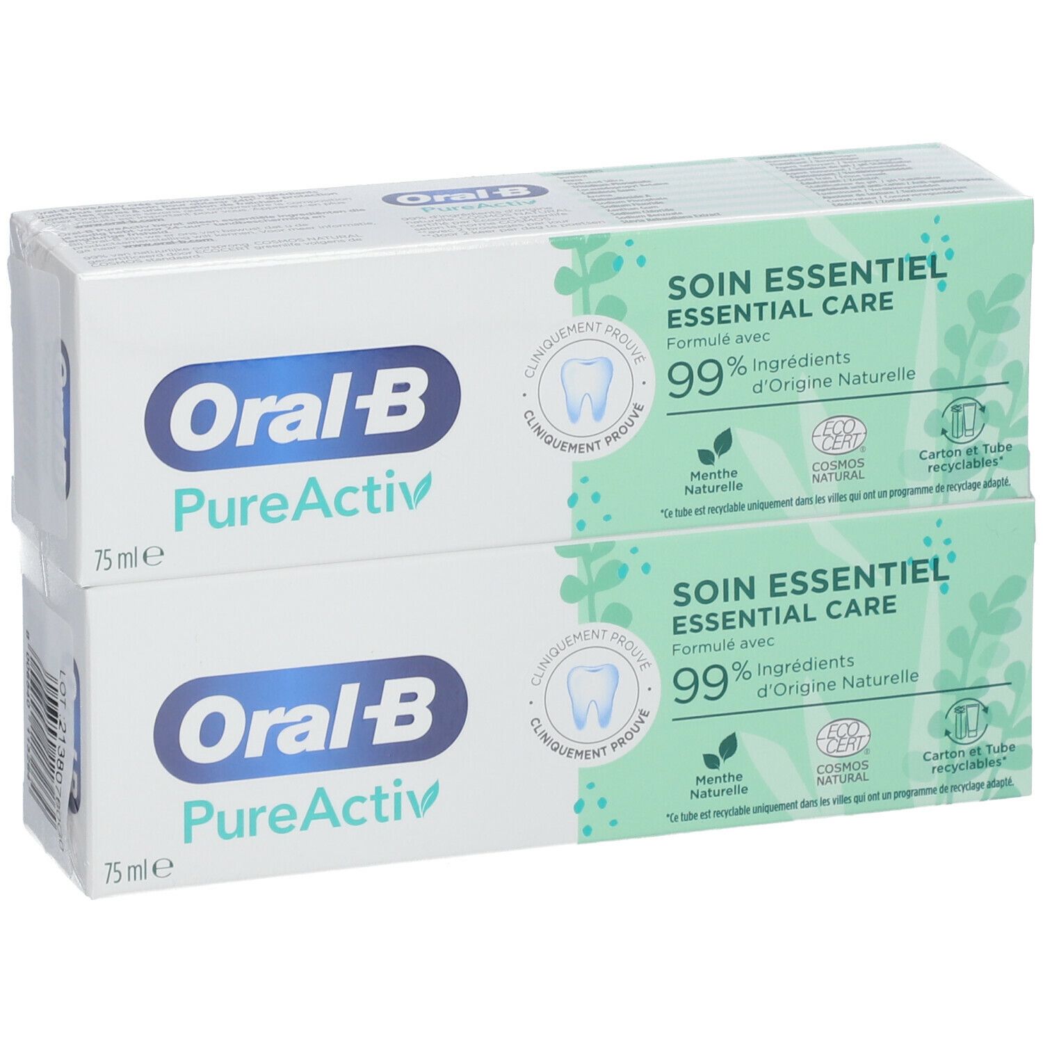 Oral-B PureActiv Soin Essentiel Dentifrice