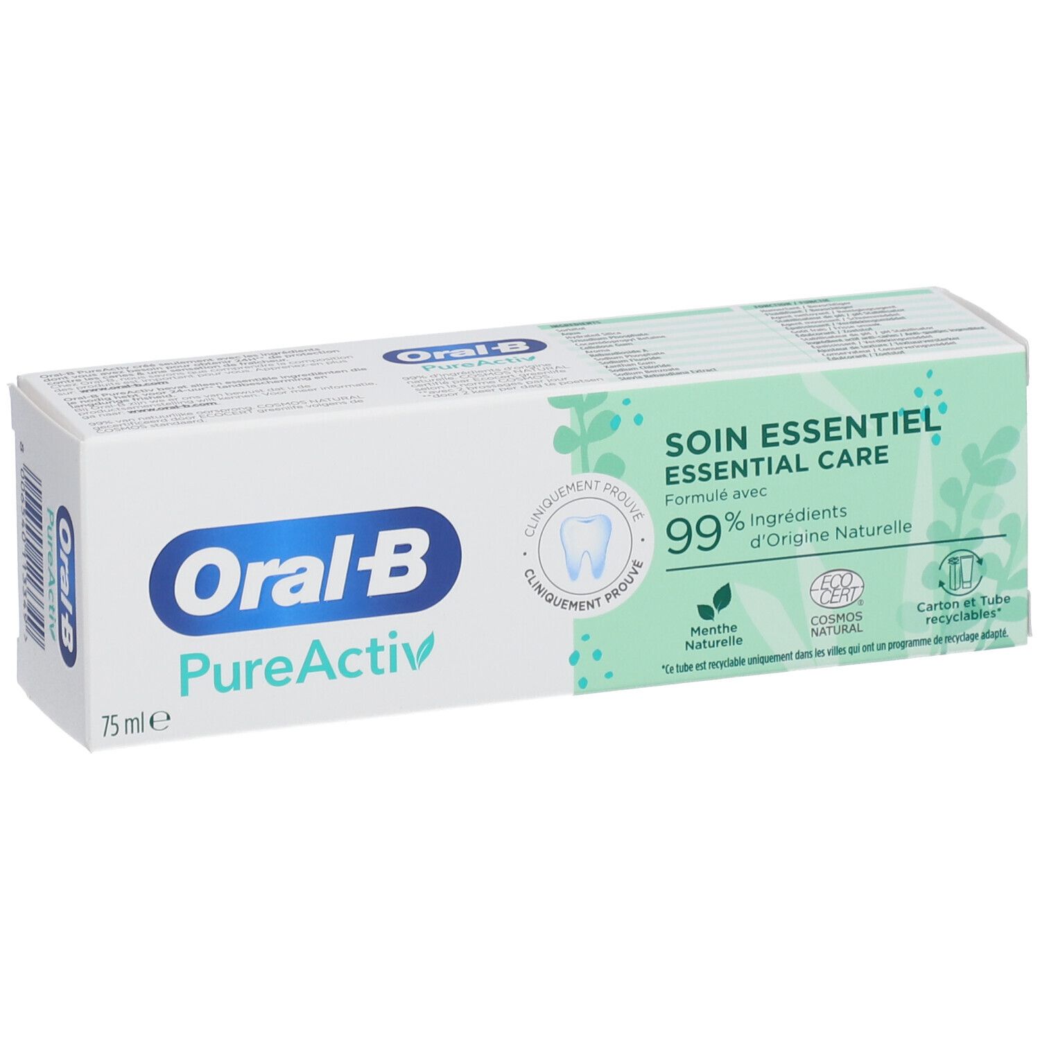 Oral-B PureActiv Soin Essentiel Dentifrice