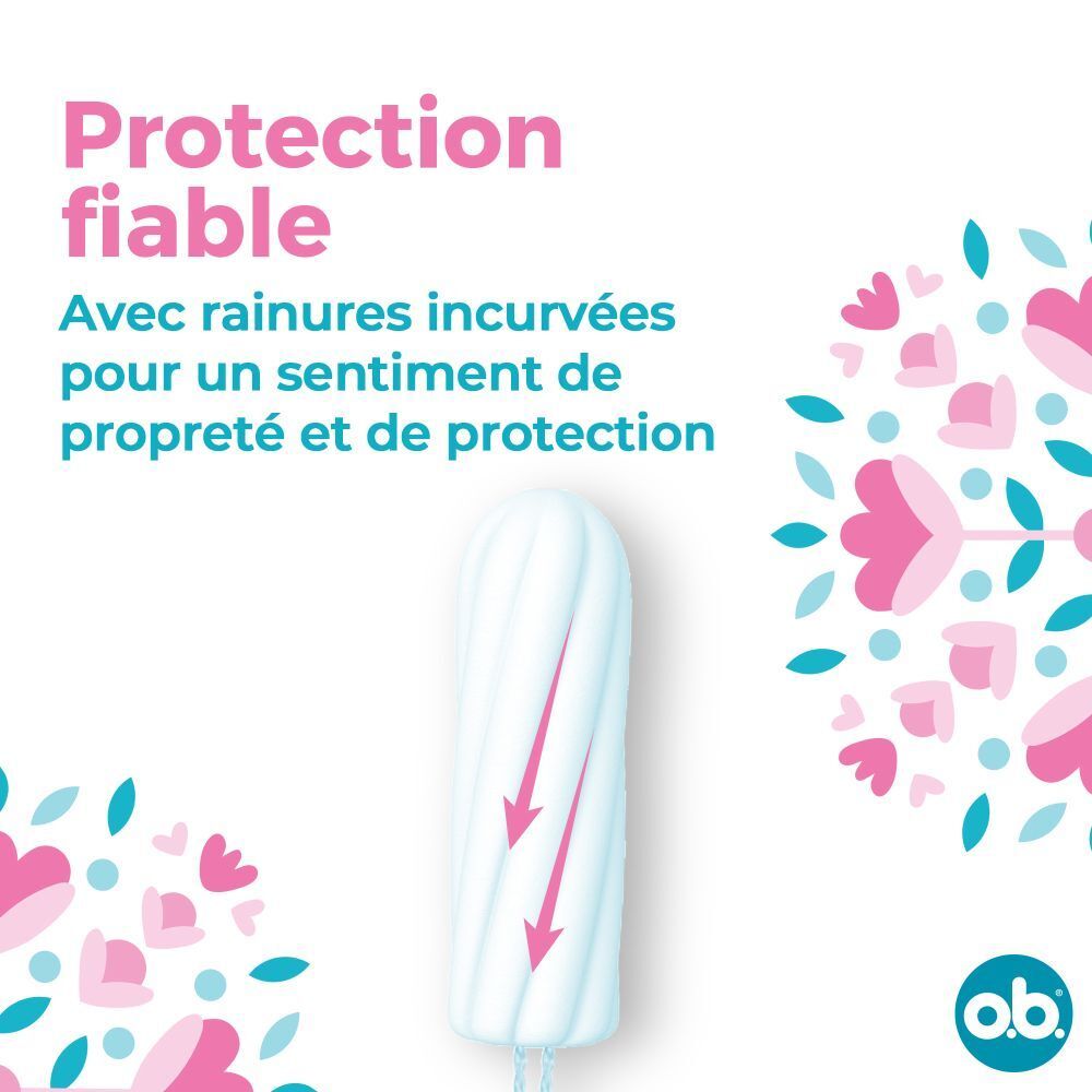 o.b.® Comfort Tampons périodiques Super Plus