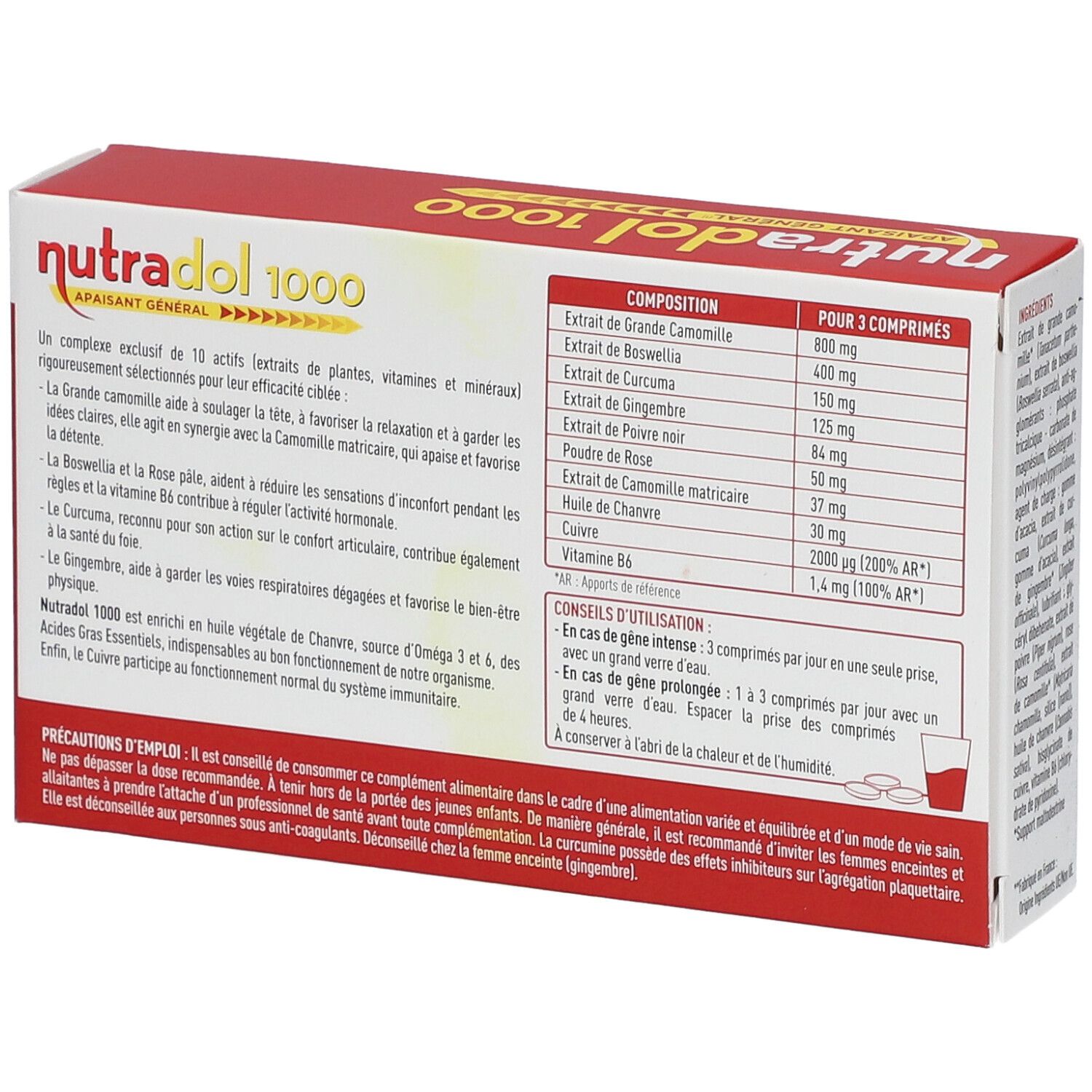 Laboratoire des GRANIONS® Nutradol 1000