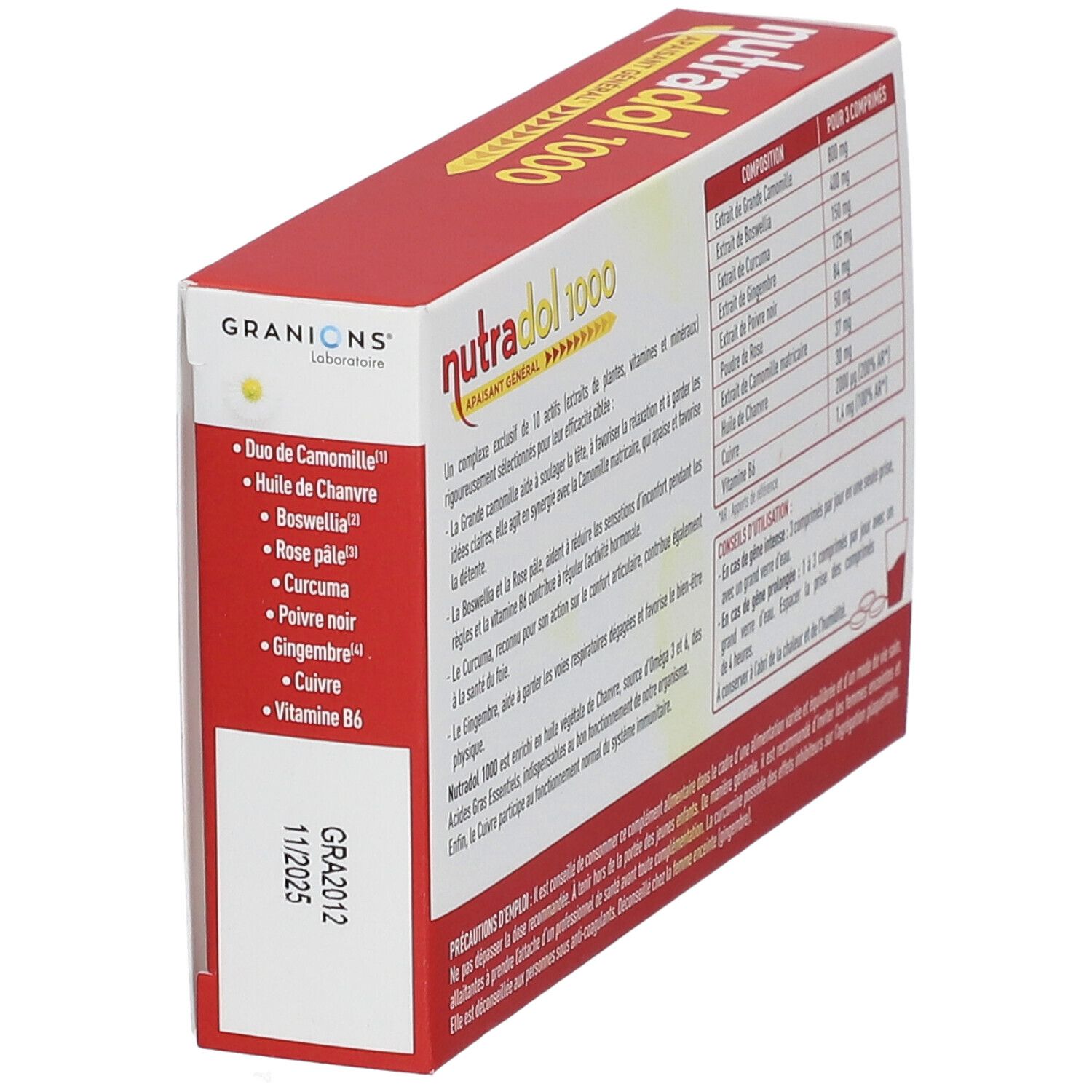 Laboratoire des GRANIONS® Nutradol 1000